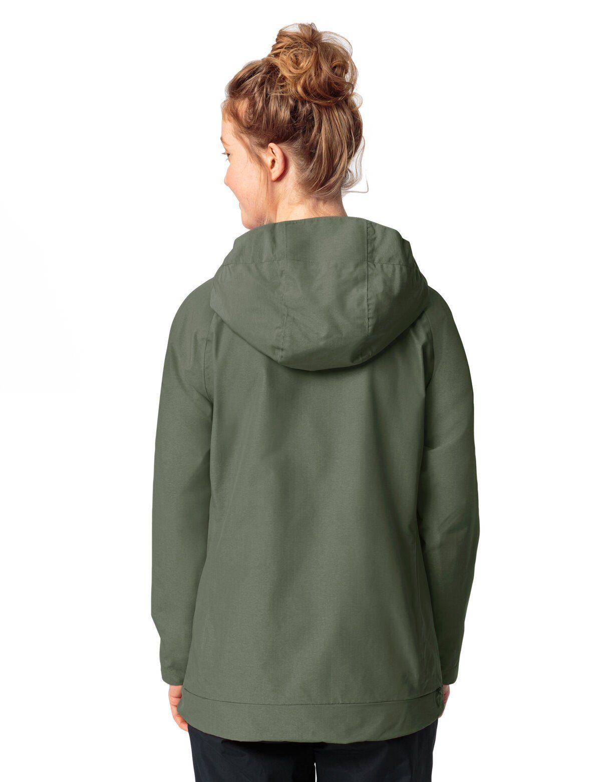 VAUDE Outdoorjacke Women's Comyou Rain (1-St) wood Jacket cedar Pro Klimaneutral kompensiert