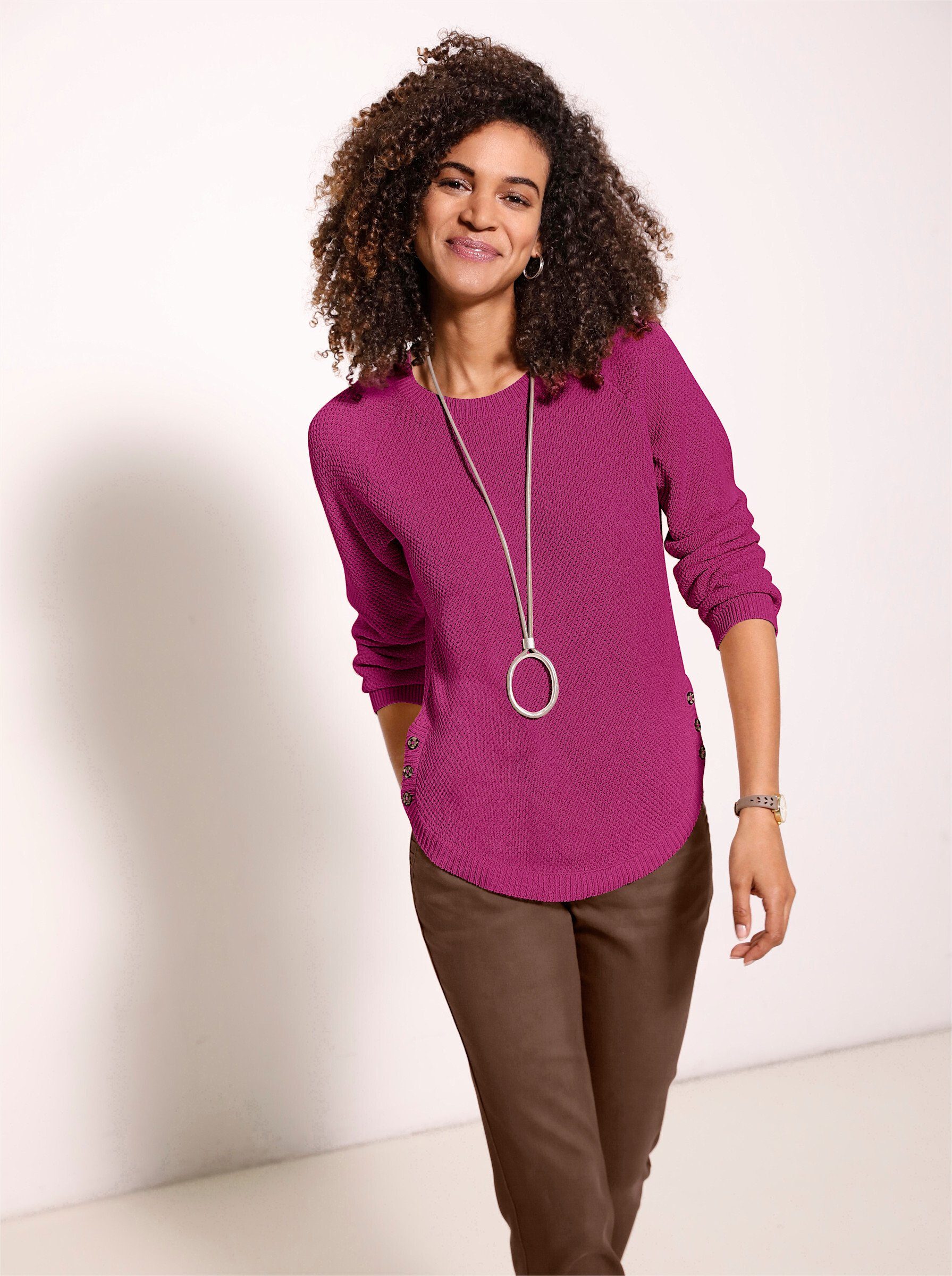 Casual Looks Rundhalspullover "Pullover" günstig online kaufen