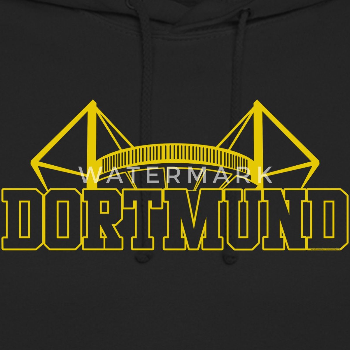 Spreadshirt Hoodie Dortmund Stadion Fußball Fan Unisex Hoodie (1-tlg)
