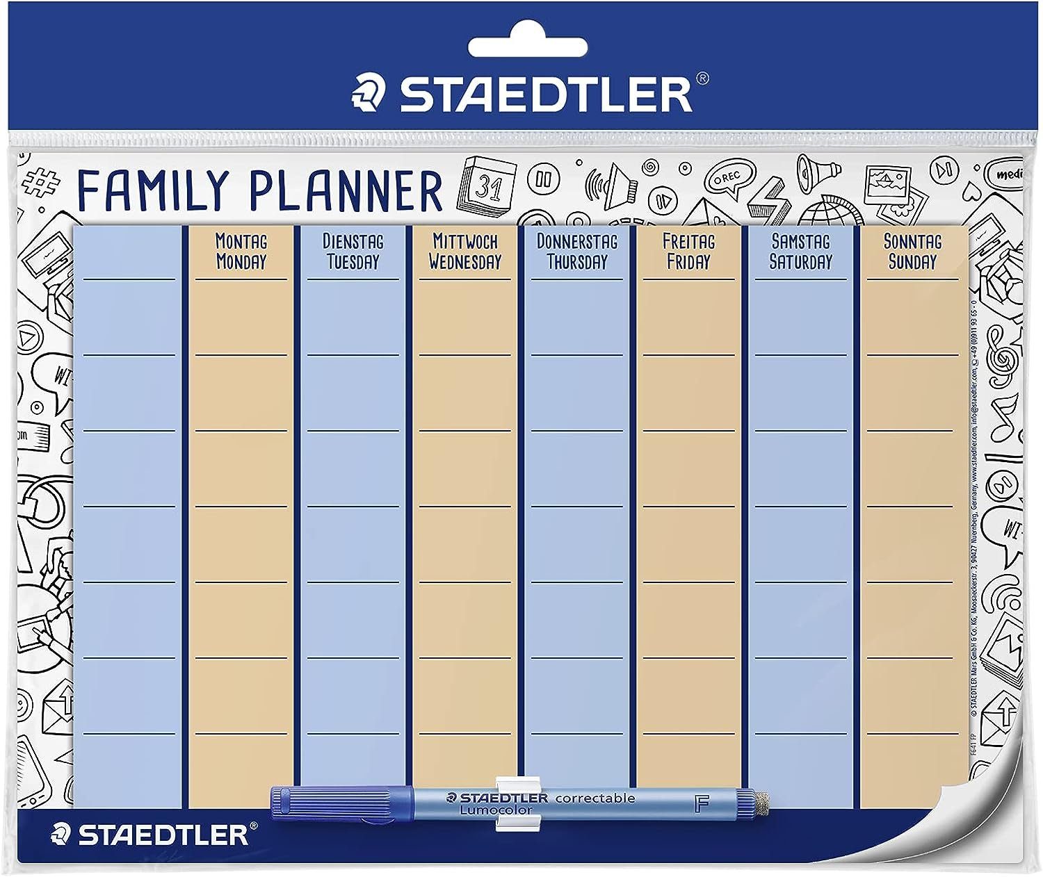 STAEDTLER Familienkalender STAEDTLER Familienplaner-Set Lumocolor correctable, DIN A4