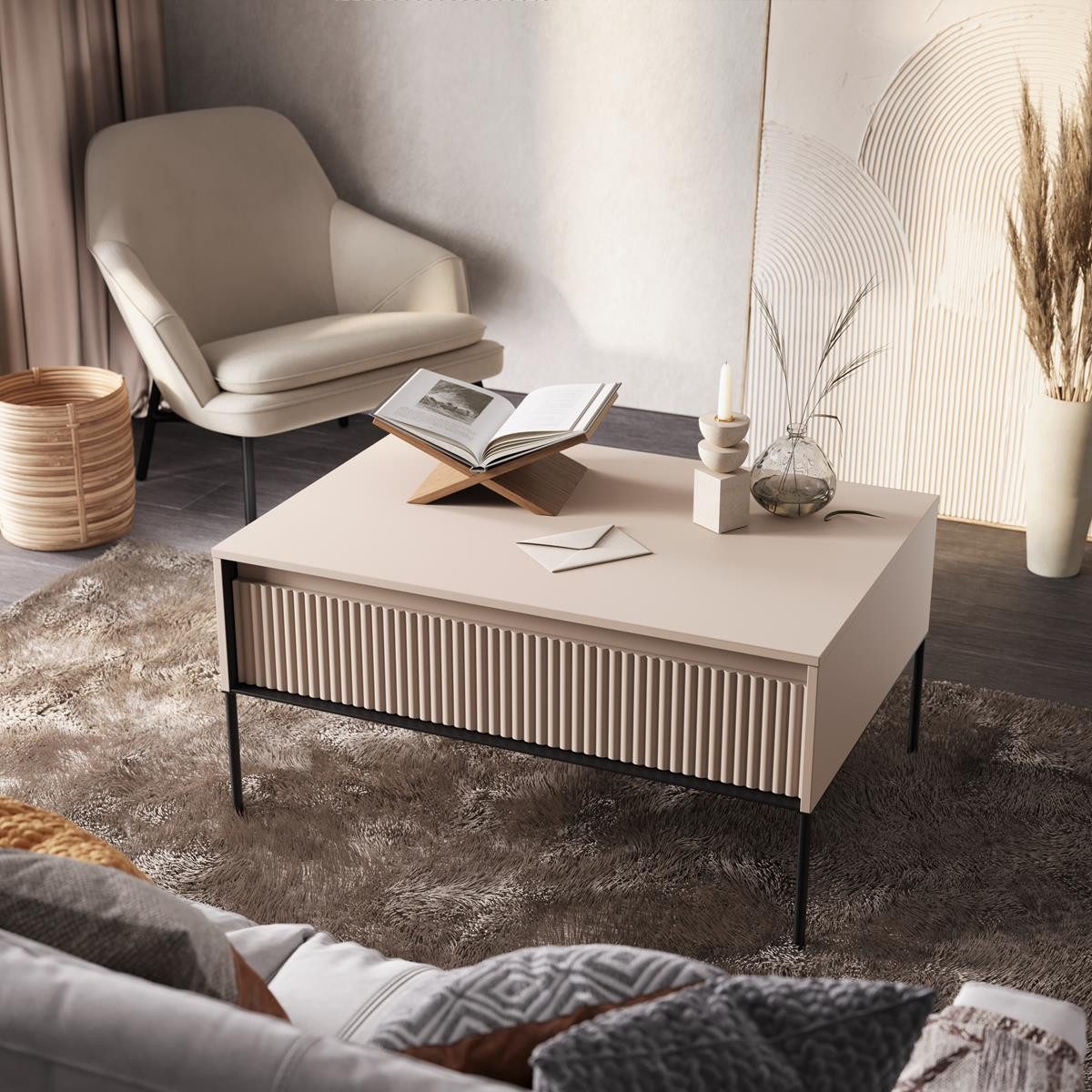 Compleo Couchtisch FLORE mit 1 Schubladen, günstig online kaufen