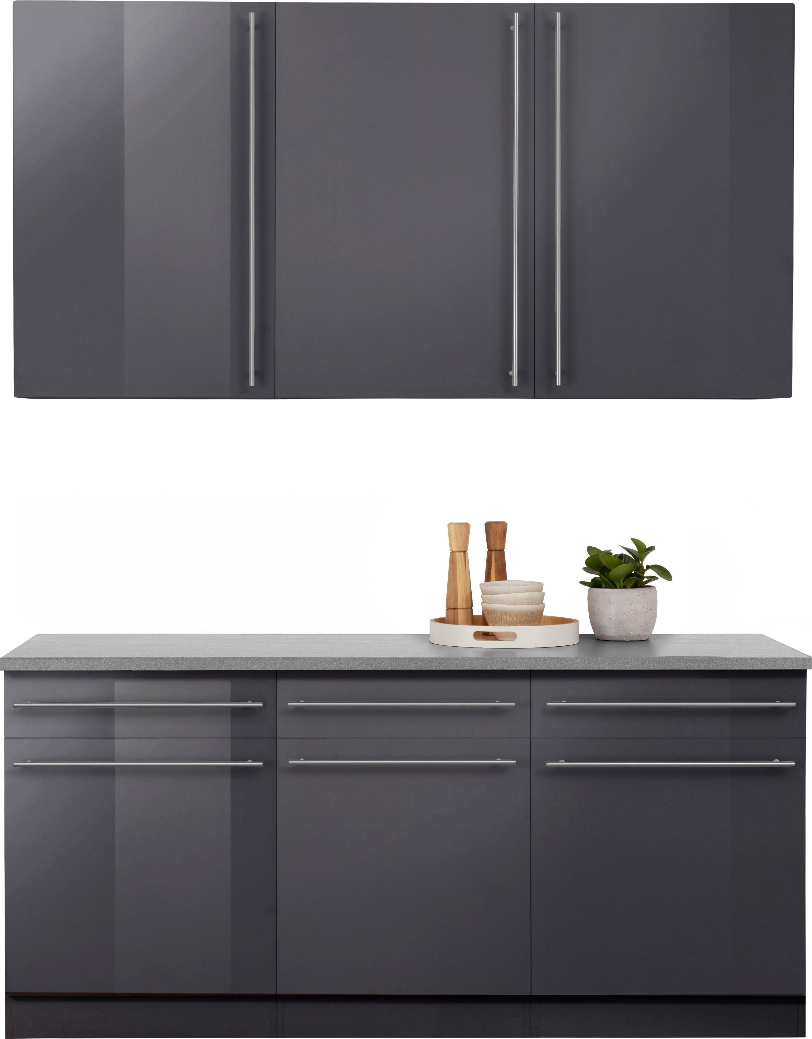 wiho Küchen Küche Chicago, ohne E-Geräte, Breite 180 cm günstig online kaufen