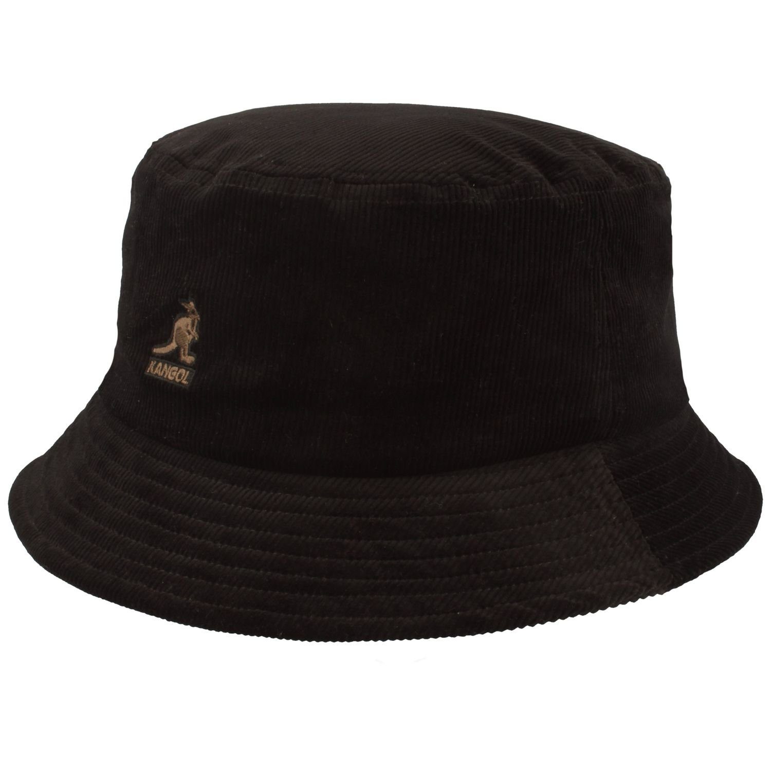 Kangol Fischerhut Unisex modischer Cord Bucket Fischer Hut schwarz