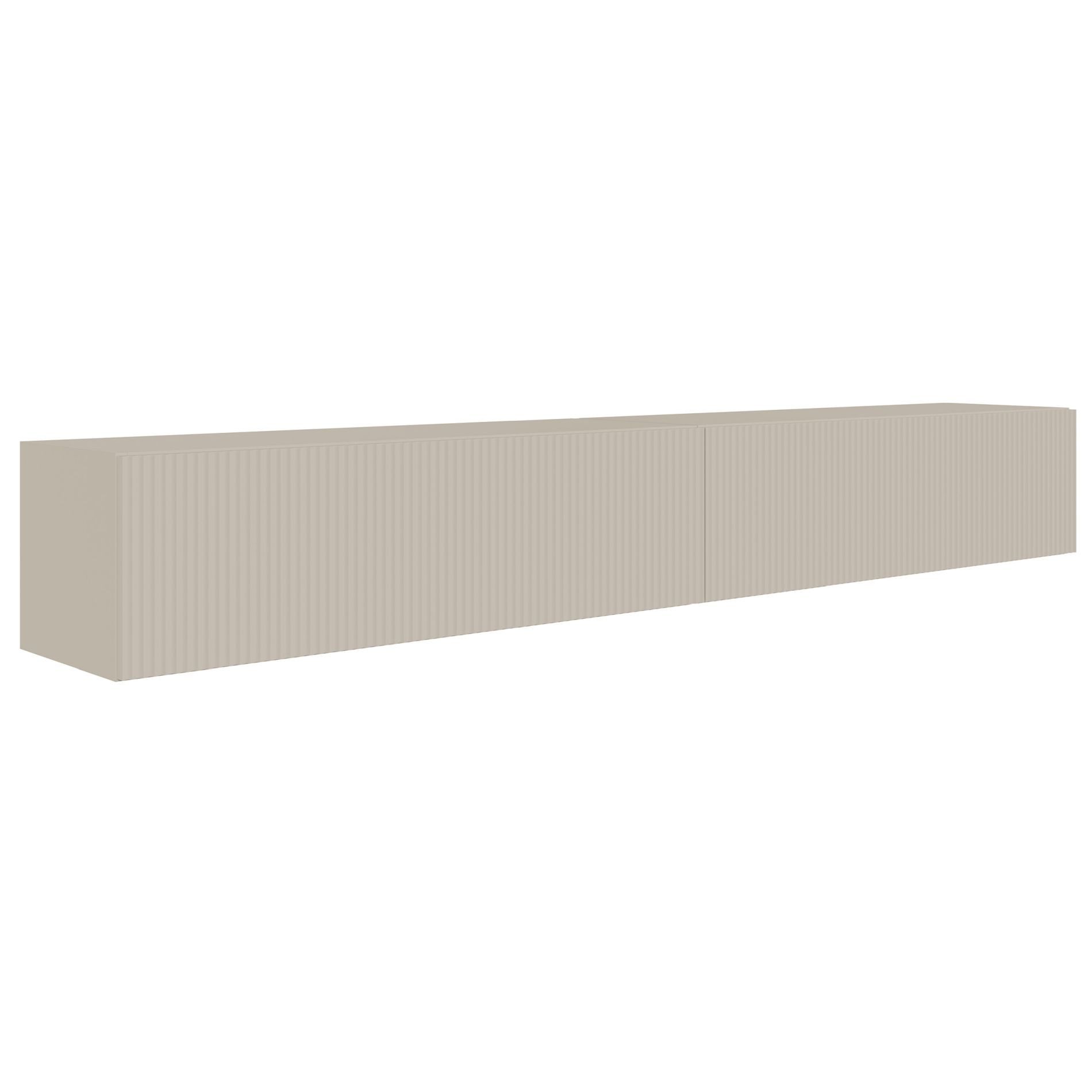 Selsey TV-Schrank VELDIO TV-Lowboard hängend 100/200/300 cm, geriffelte Fro günstig online kaufen