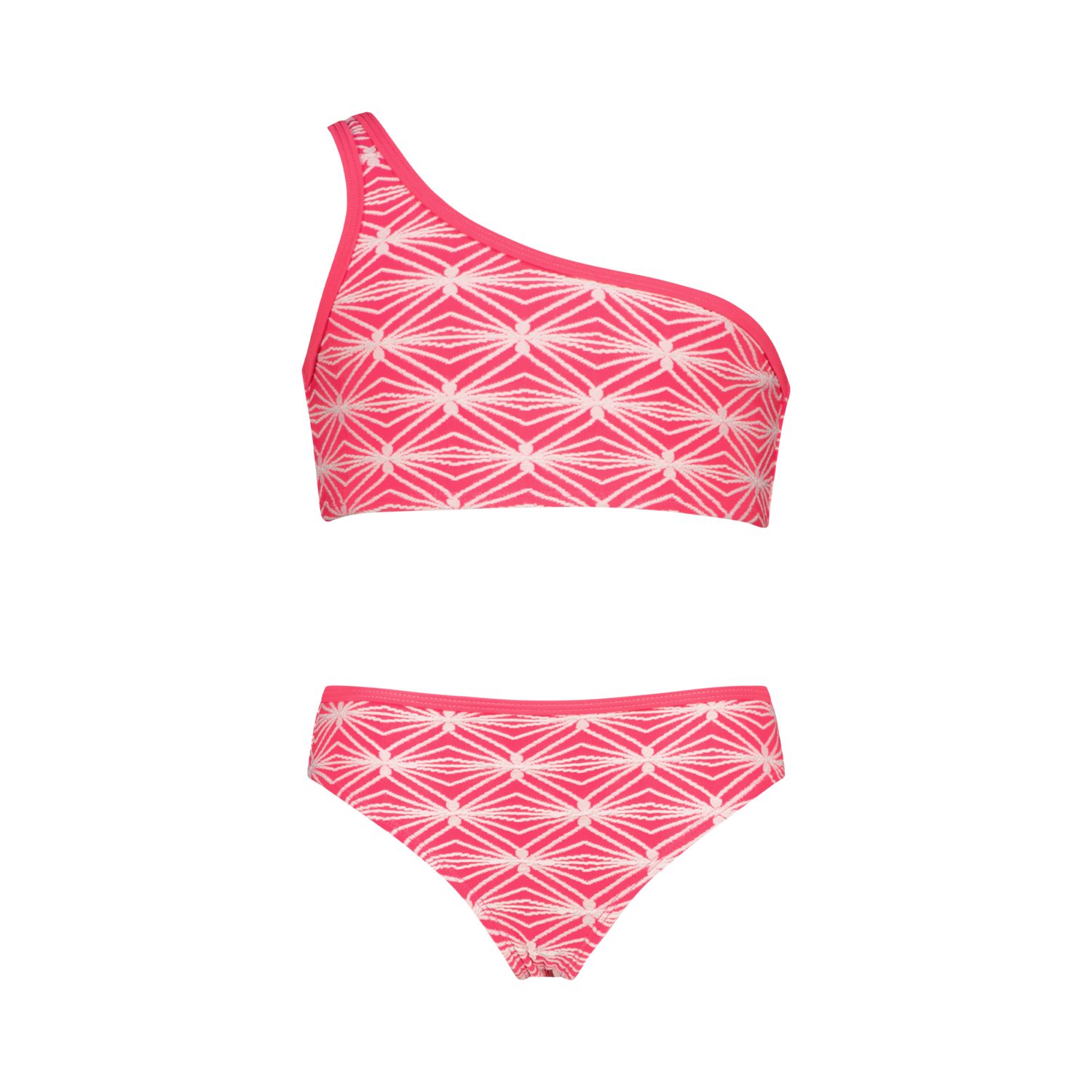Vingino Bandeau-Bikini Bikini mit One-Shoulder-Top und grafischem Allover-Muster