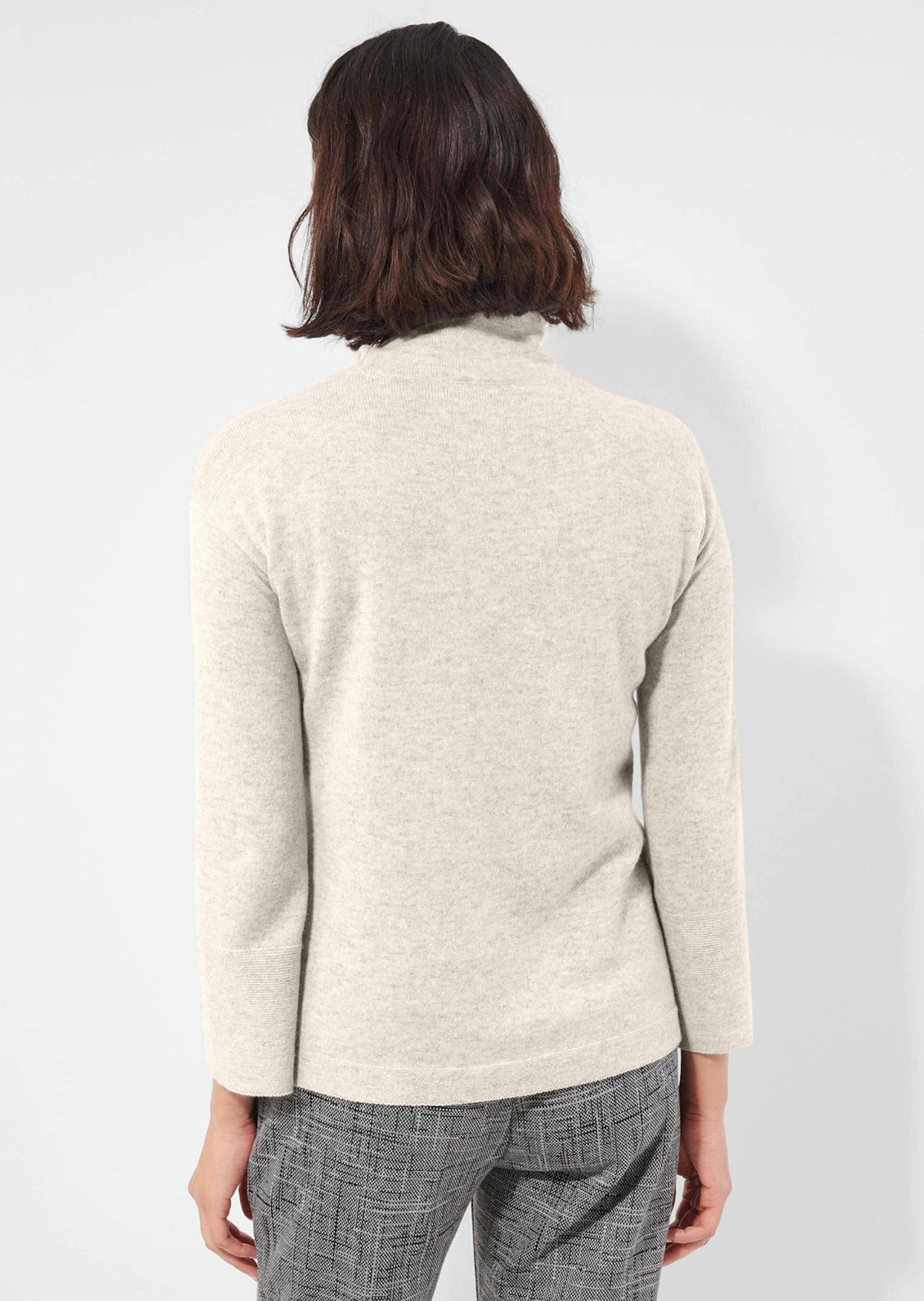 Alba Moda Strickpullover Pullover mit Stehkragen