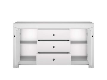 Stylefy Kommode Triss I Silbergrau (Sideboard, Standschrank), Design