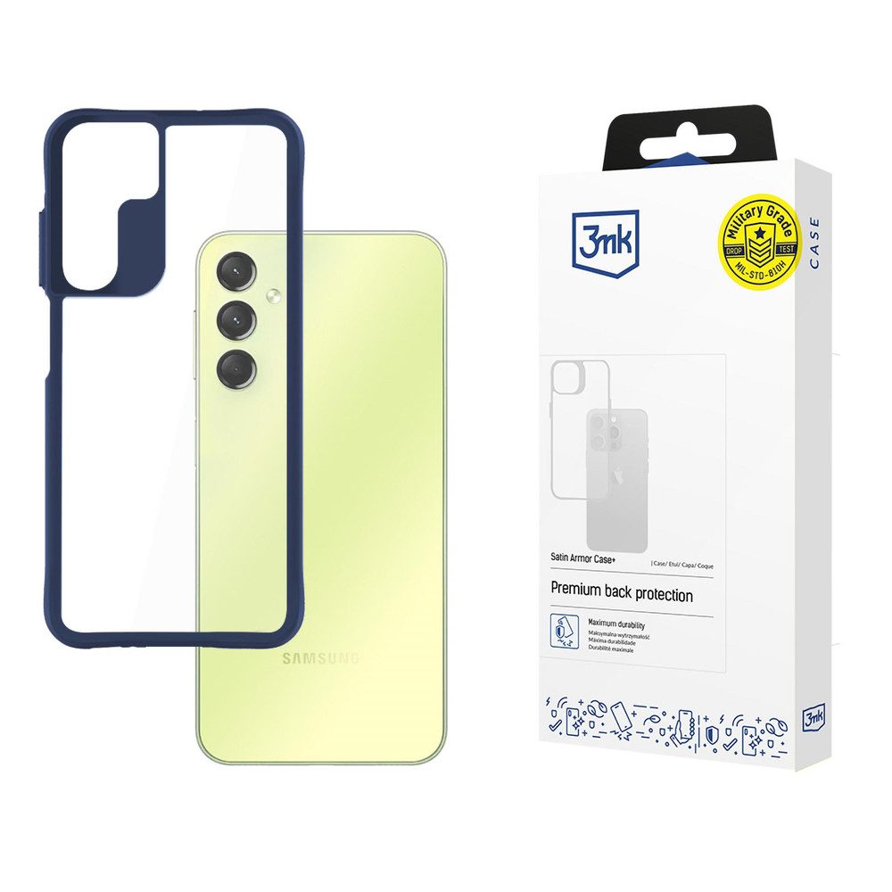 3MK Smartphone-Hülle Handyhülle Panzerhülle Schutzhülle, Panzerhülle, Shock-Pocket, Kantenschutz, satinierter Rahmen