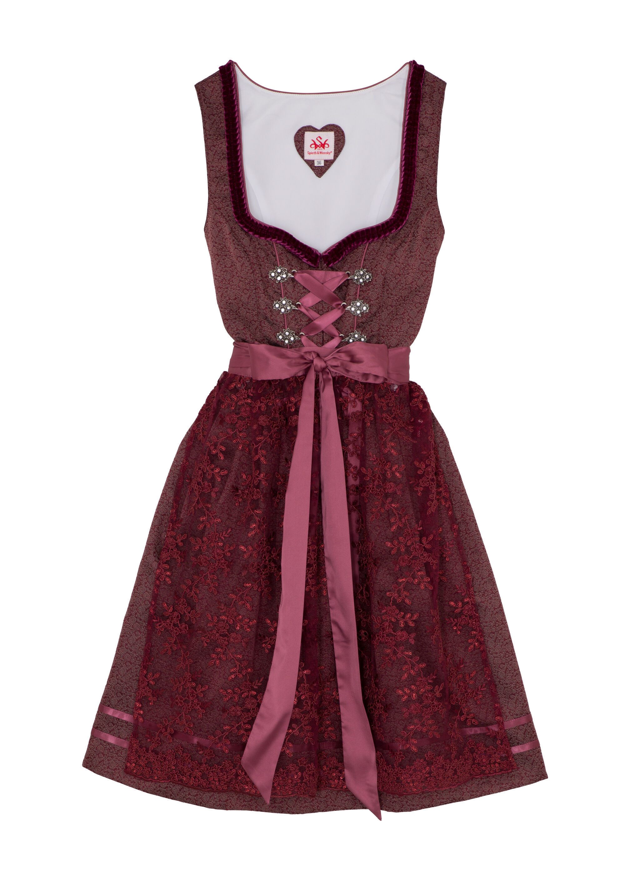 Spieth & Wensky Dirndl Bea (1-tlg) mit verspielten Rüschen