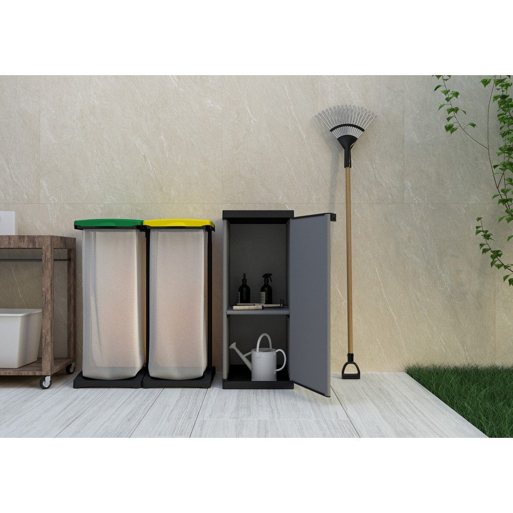 Kreher Mehrzweckschrank 'Armadio', modulares System aus Kunststoff für Keller, Garten, Garage