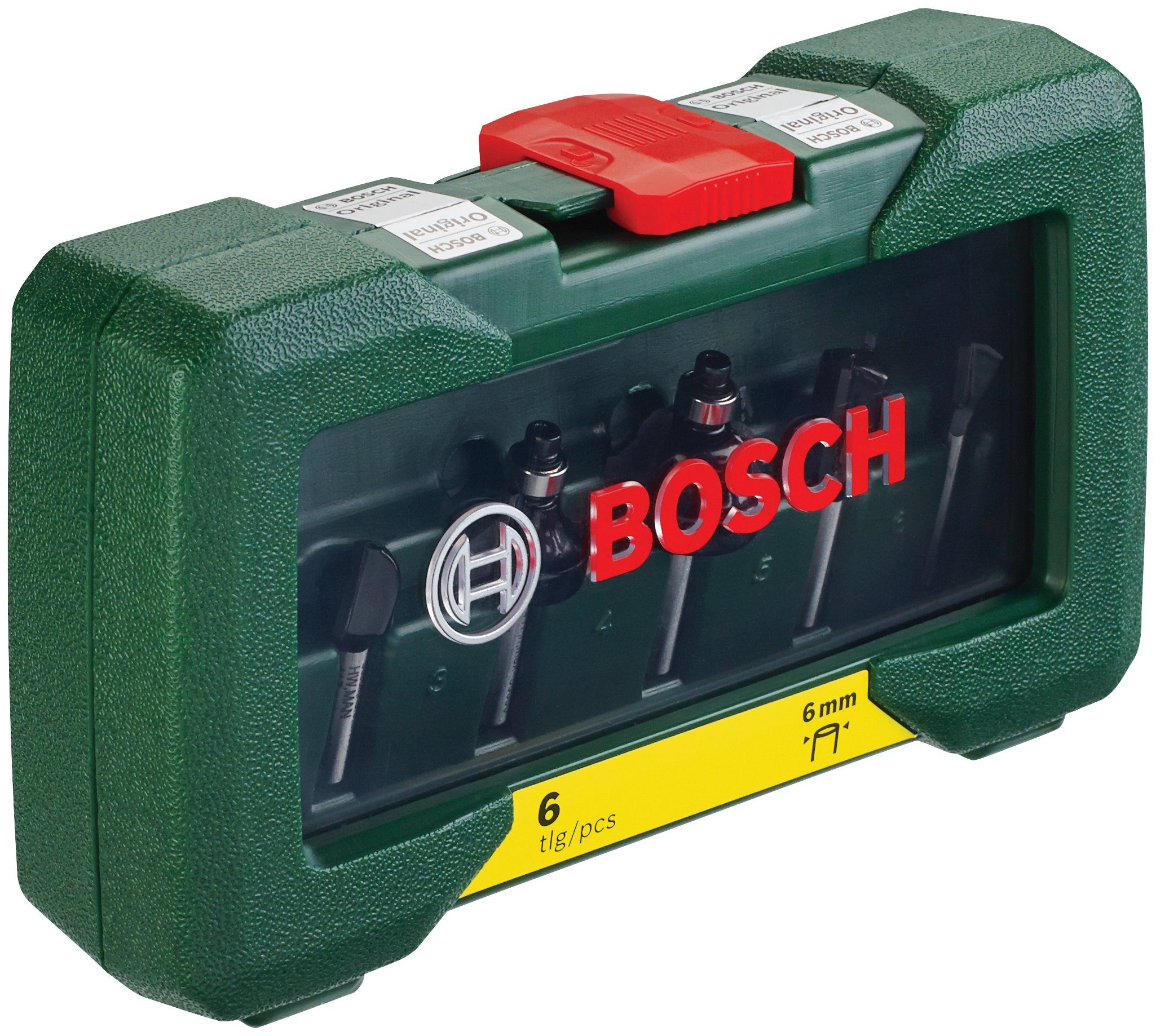 (Set, Bosch Fräsbohrer, 6-tlg), Home HM-Fräser Garden Schaft 6 & mm