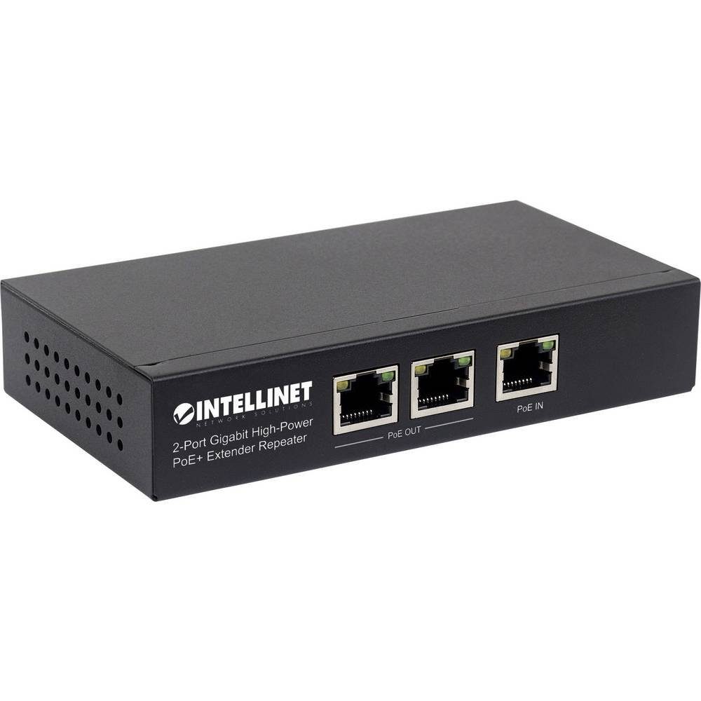 2-Port Gigabit High-Power PoE+ Extender IEEE 802.3at/af 561266 Netzwerk-Switch
