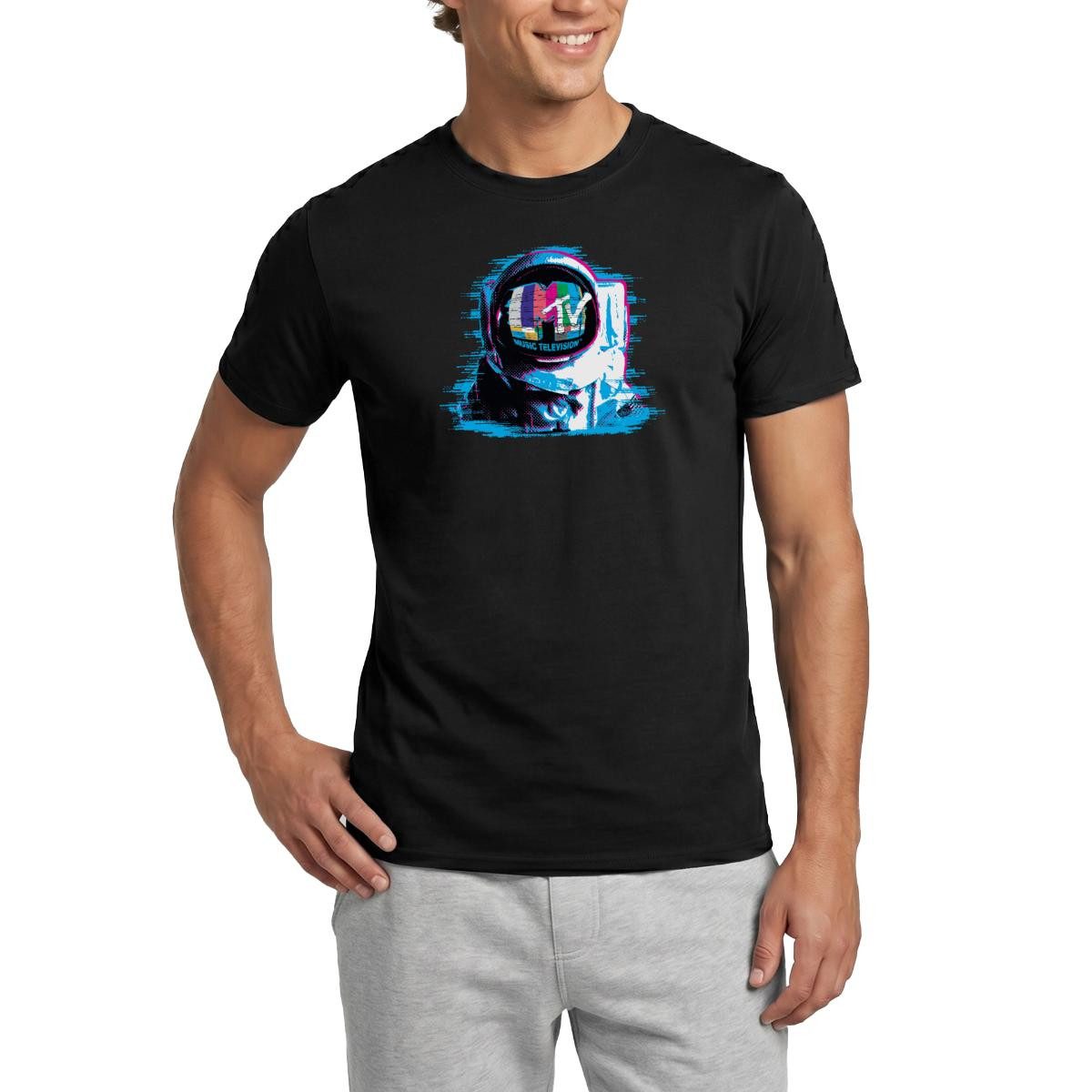 T-Shirt MTV Astronaut Mit MTV-Logo Männer T-Shirt