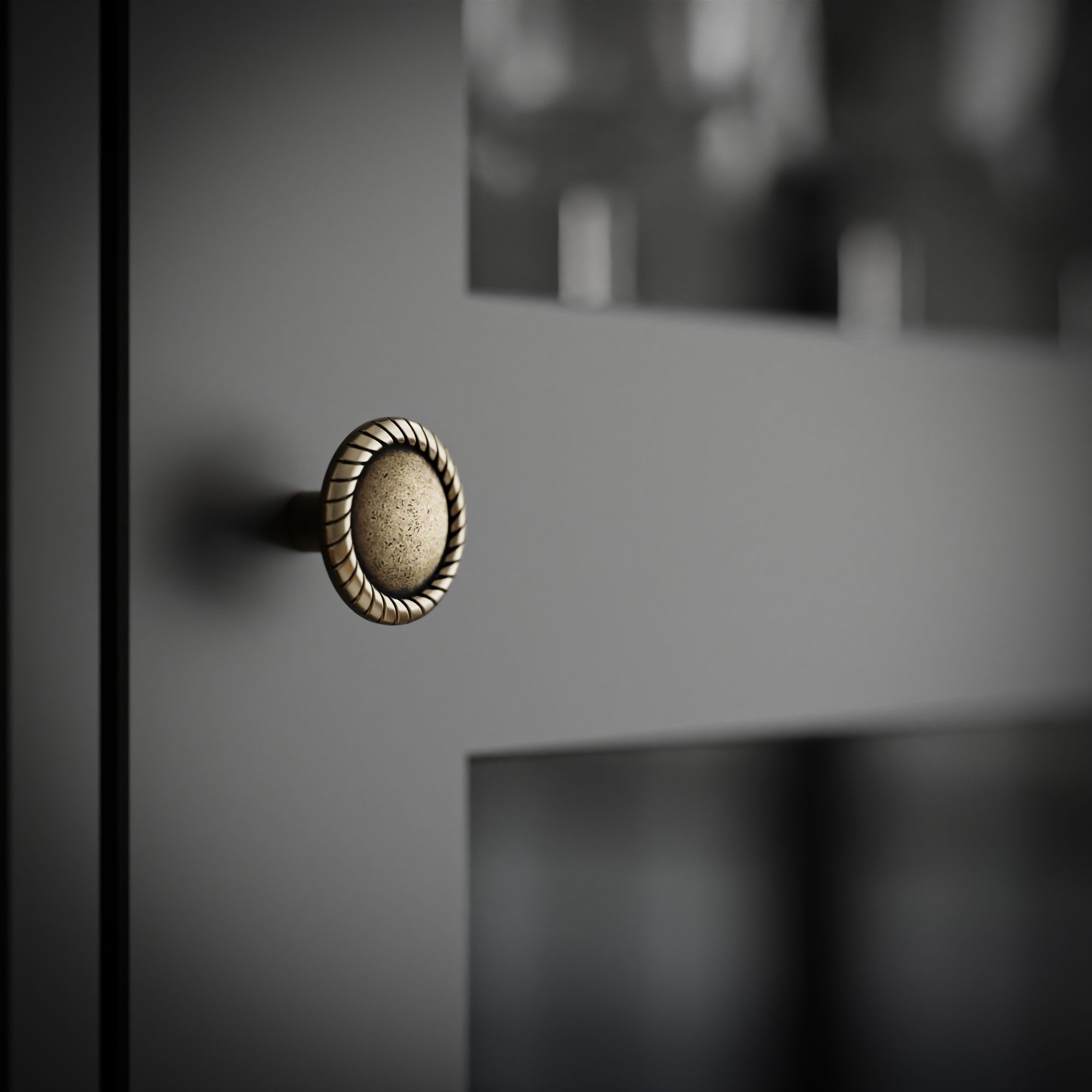 Lookway Standvitrine VIENNA 1D mit Wiener Geflechtimitation