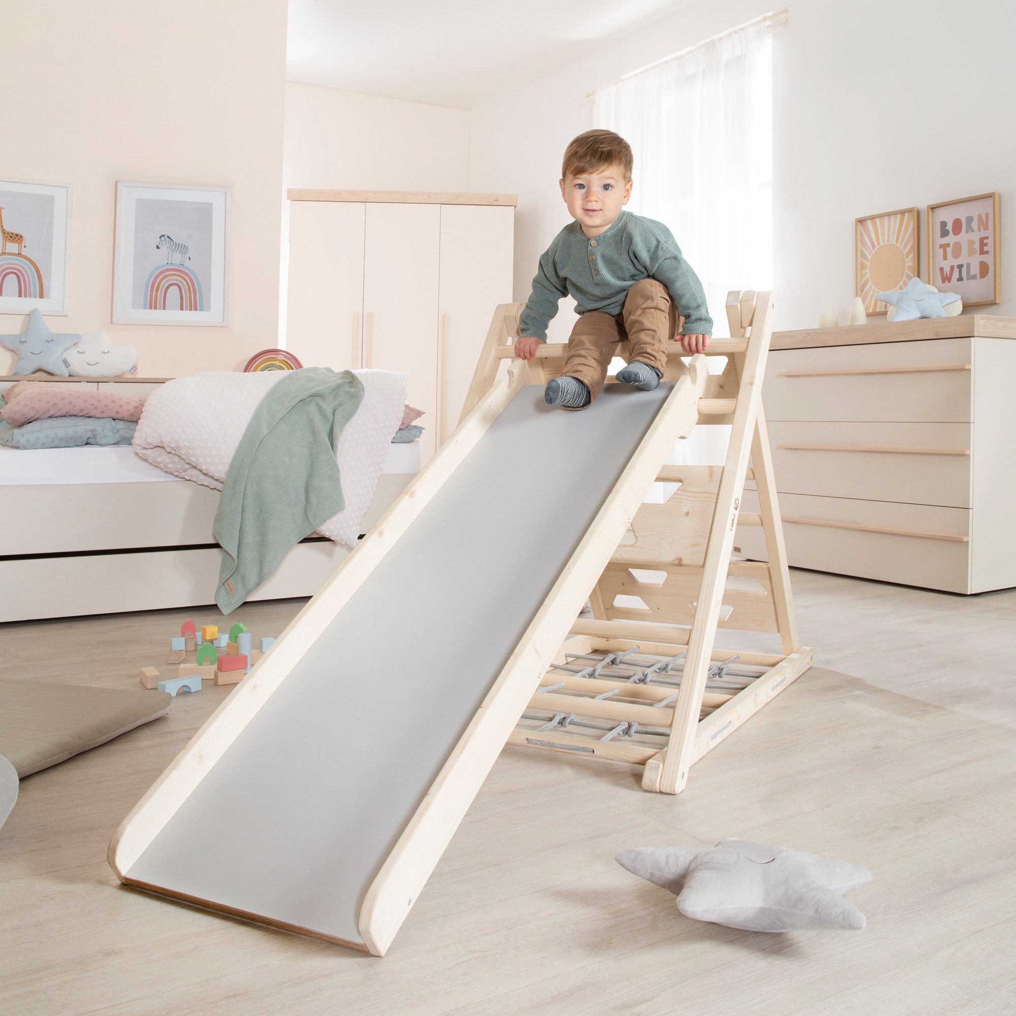 roba® Rutsche - Rutschbrett aus Holz günstig online kaufen