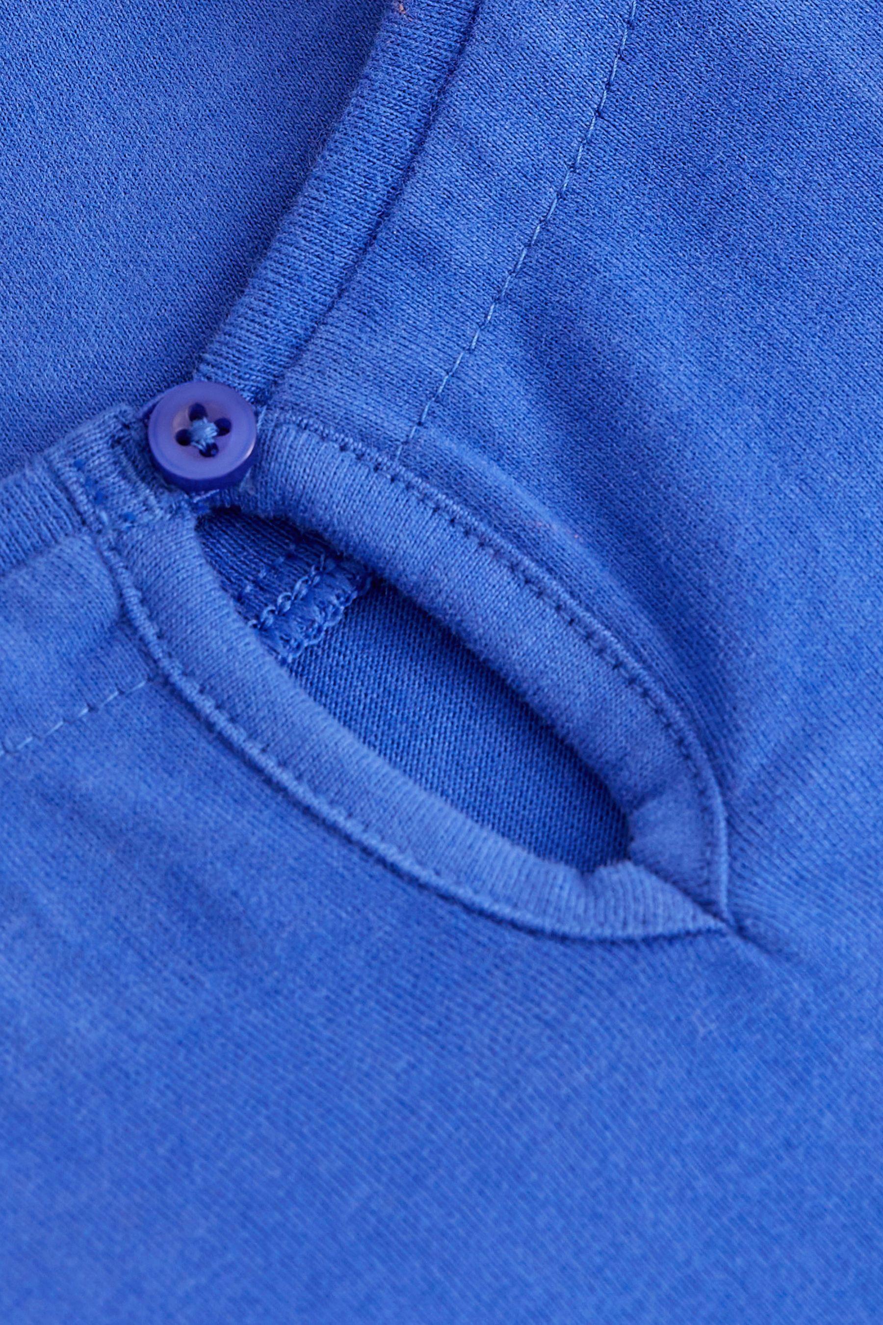 (1-tlg) Puffärmeln aus Cobalt Next mit Blue T-Shirt T-Shirt Baumwolle