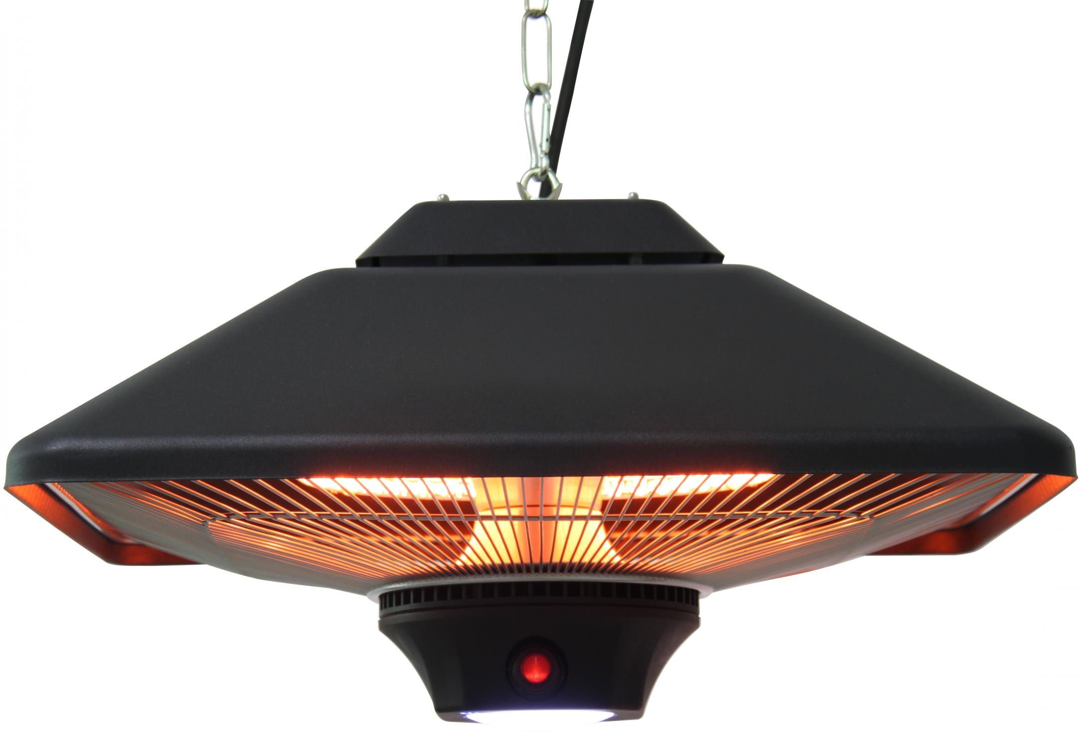 WDH Heizstrahler Decke WDH-200LS, 2000 W, Mit integrierter LED-Lampe