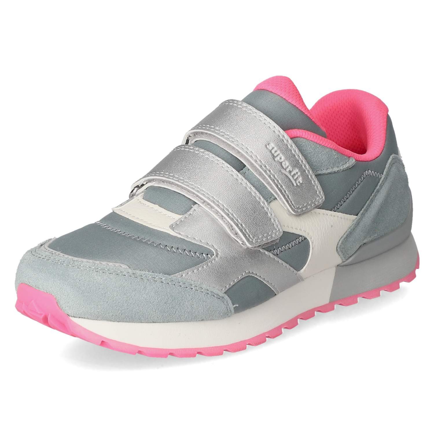 Superfit Superfit 1-009560-7500 Mädchen Leder & Textil grey Slipper