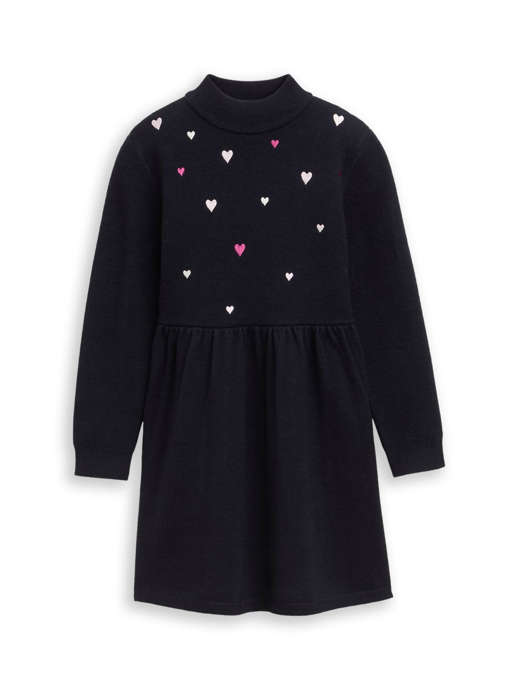 TOM TAILOR Sommerkleid Kleider & Jumpsuits Mini-Strickkleid mit Stickerei