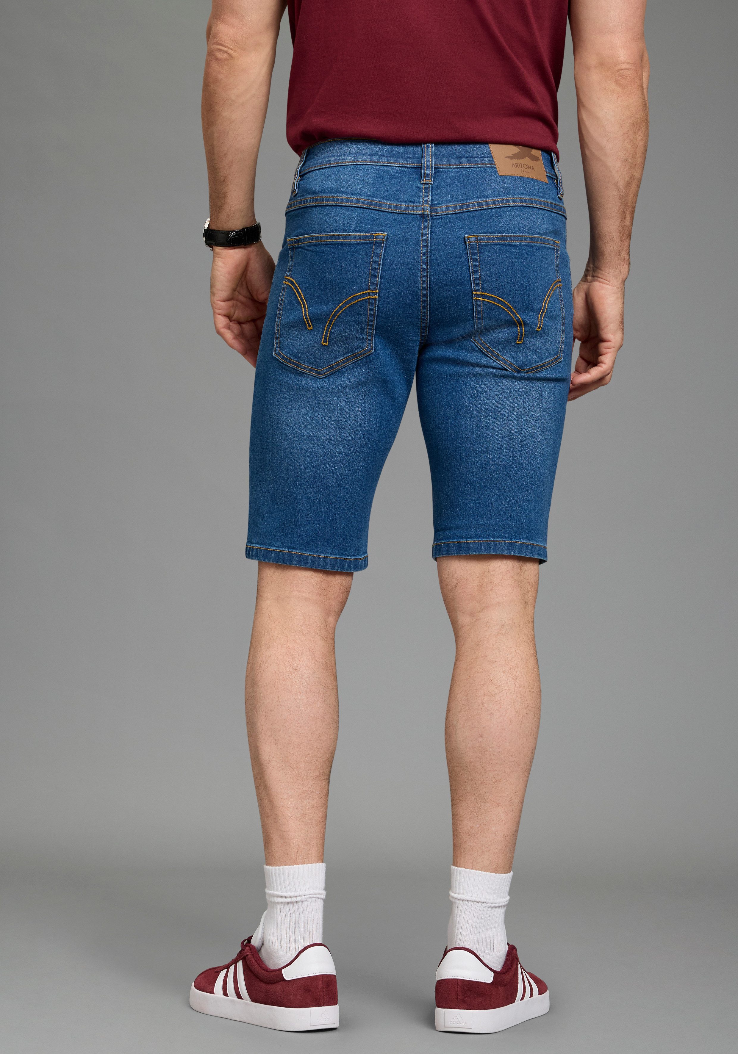 Arizona Jeansshorts Doppelpack Denimshorts (2er-Pack) Regular-Fit, gerade geschnittenes Bein