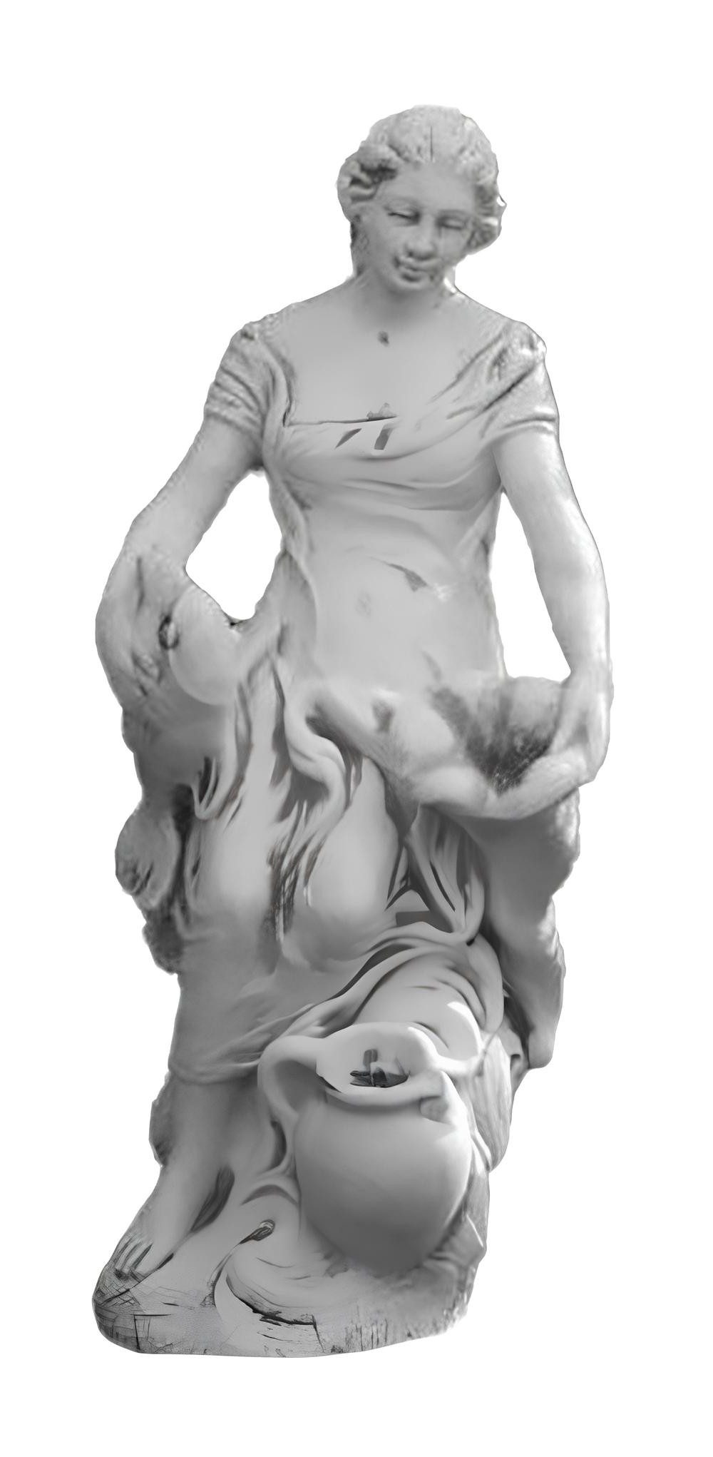 Xlmoebel Skulptur Elegante Gartenfigur Frau aus hochwertigem Material (Artikel s101056), Hergestellt in Europa