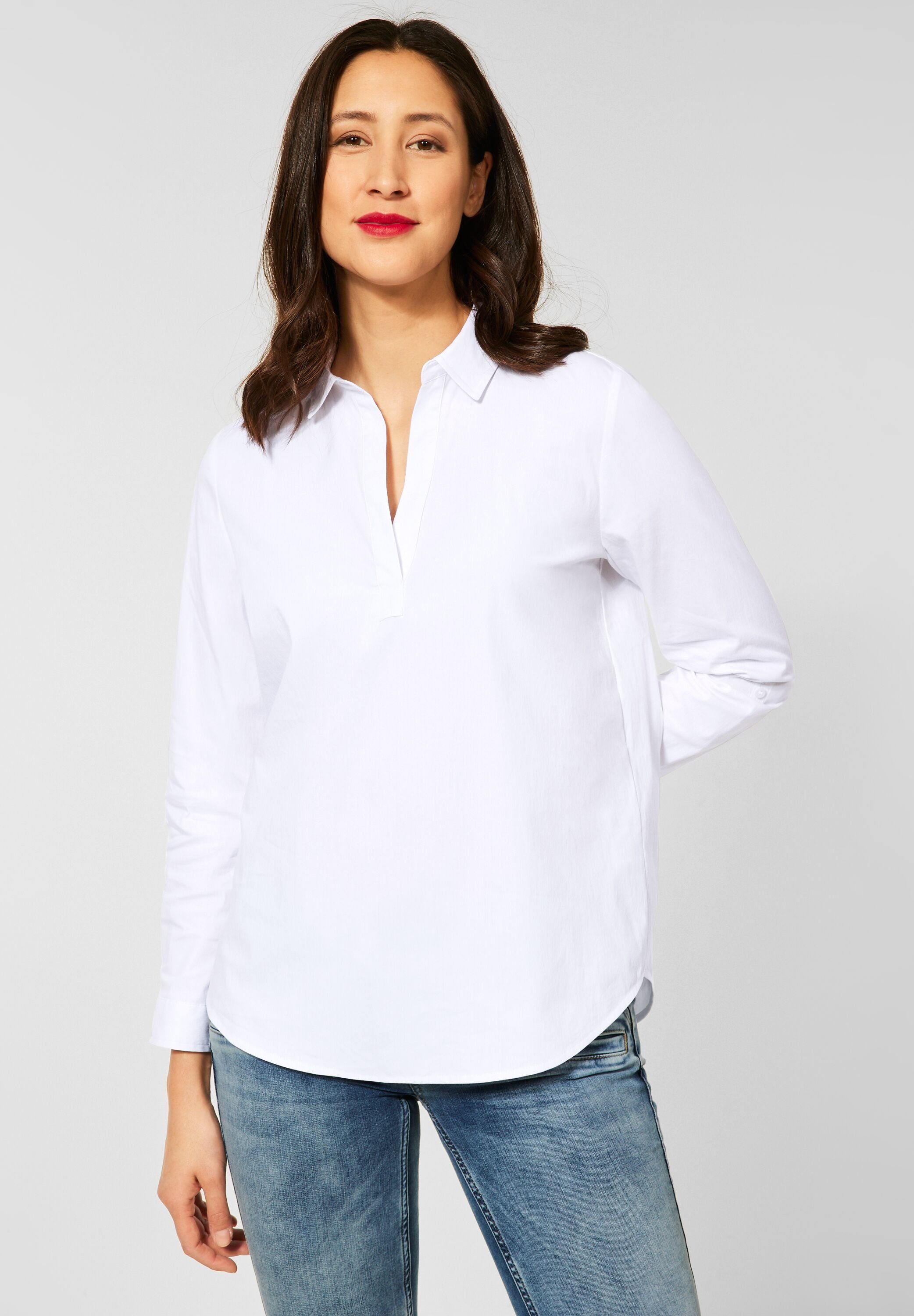 STREET ONE Longbluse mit Turn-Up Funktion