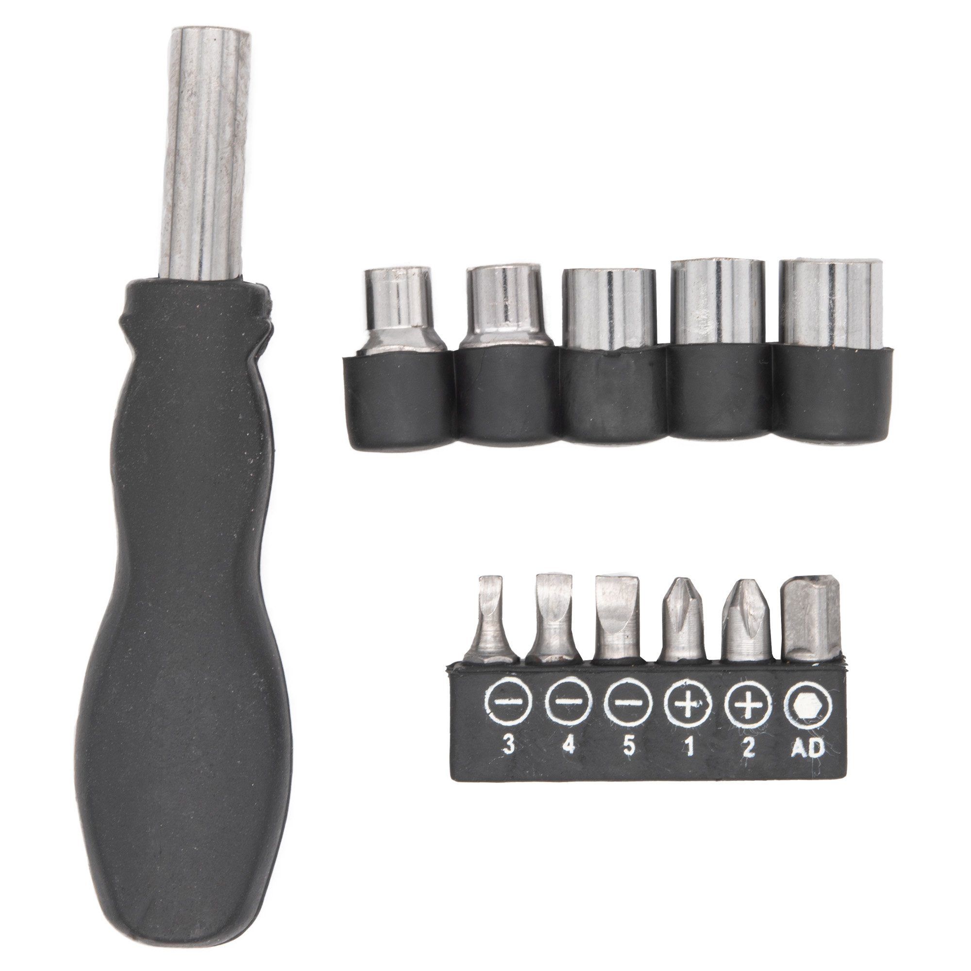 Best Choice Schraubendreher Schraubendreher Set 12 tlg Schraubenzieher, (12 St), Aufsätze, Bits, Nuss, Steckschlüssel