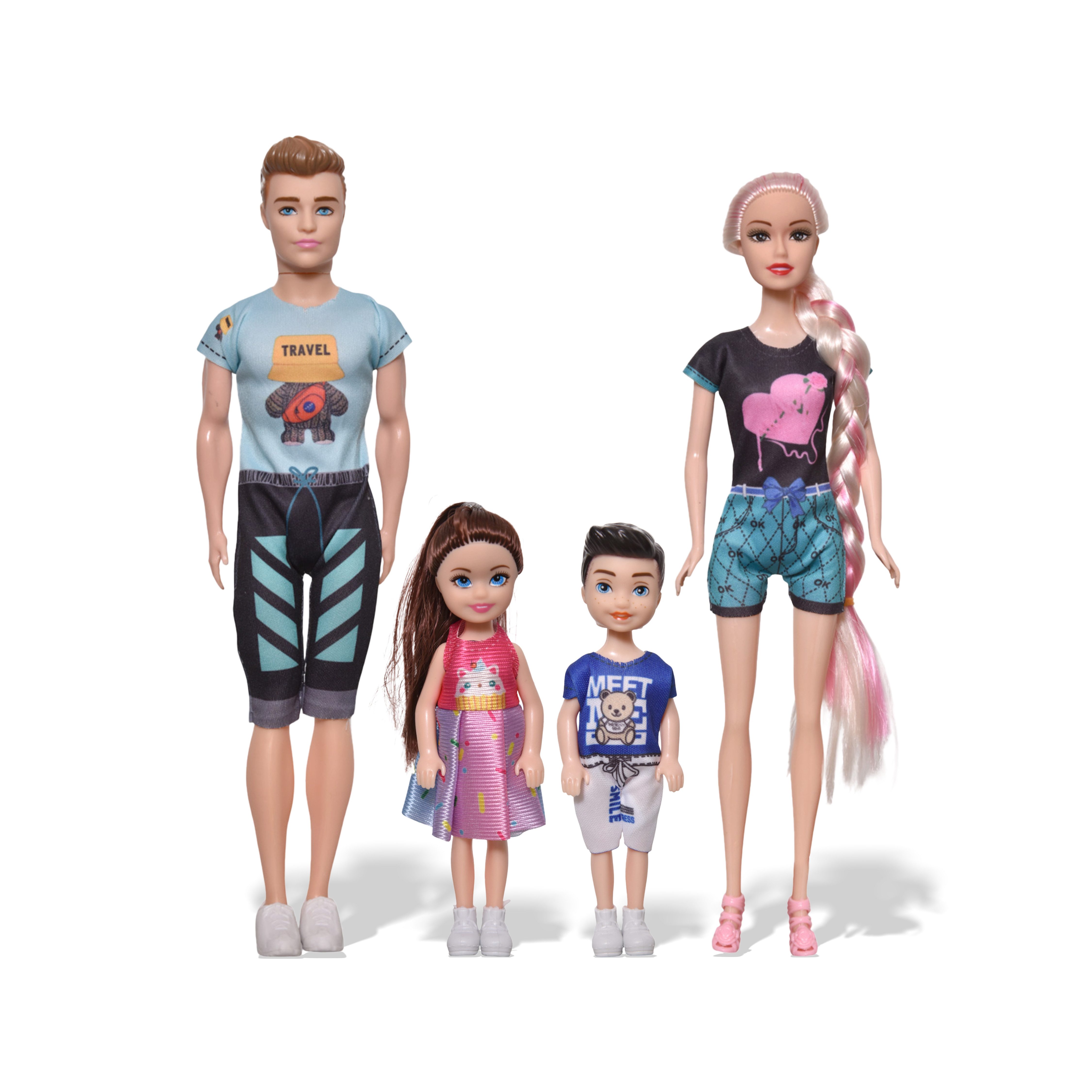 FUNFY Puppen Accessoires-Set Eltern und Kinder günstig online kaufen