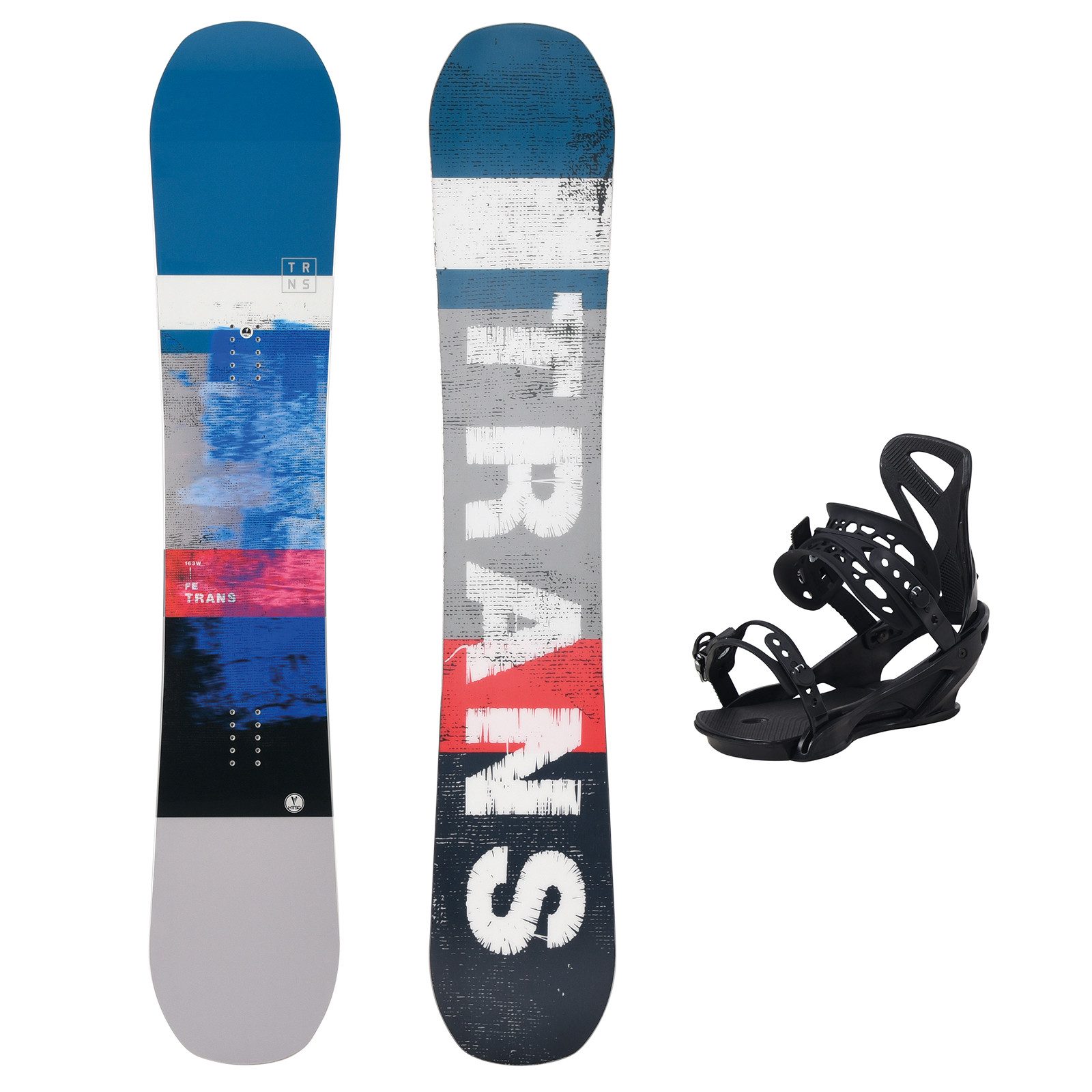 TRANS Snowboard Trans Snowboard Set FE 159 cm Blau + Sonic L Bindung