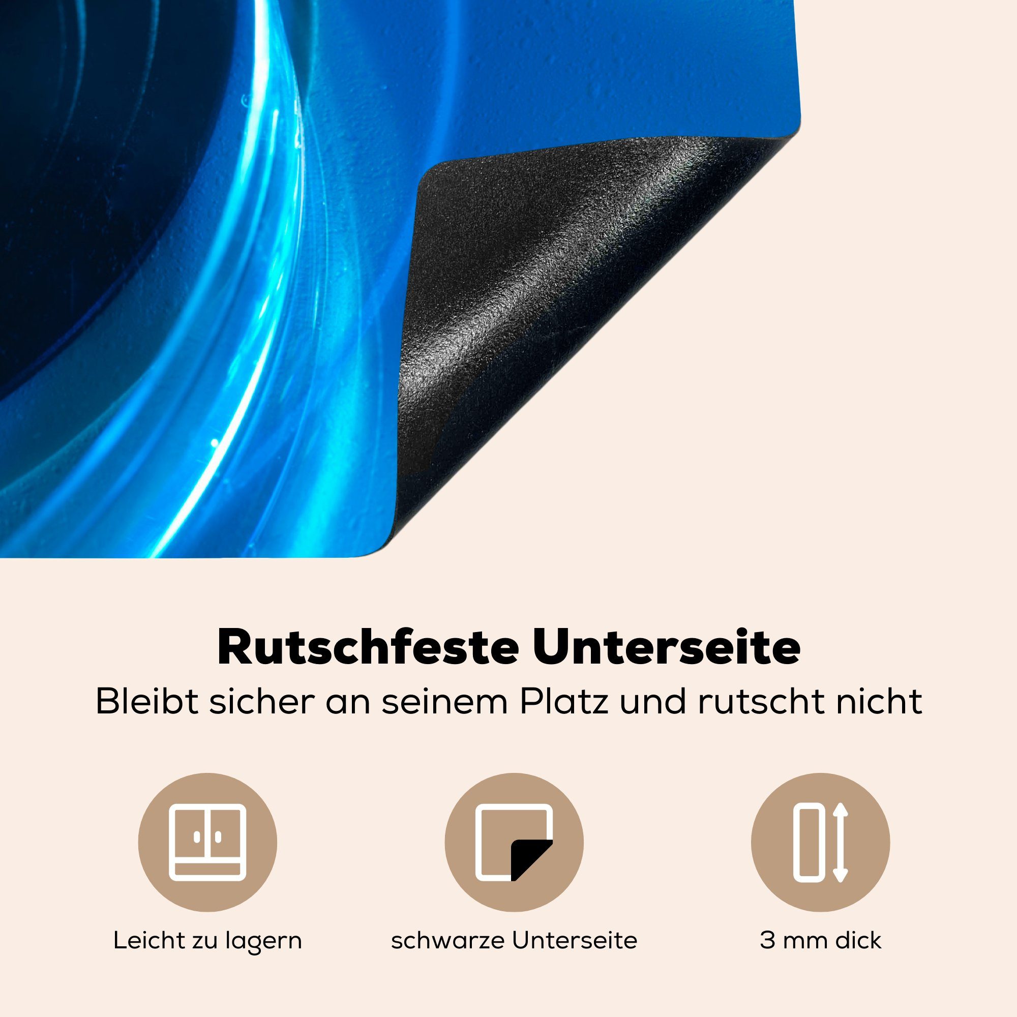 MuchoWow Herdblende-/Abdeckplatte Stammzellen unter cm, dem Mikroskop, Vinyl, Ceranfeldabdeckung tlg), (1 70x52 nutzbar, Mobile Arbeitsfläche