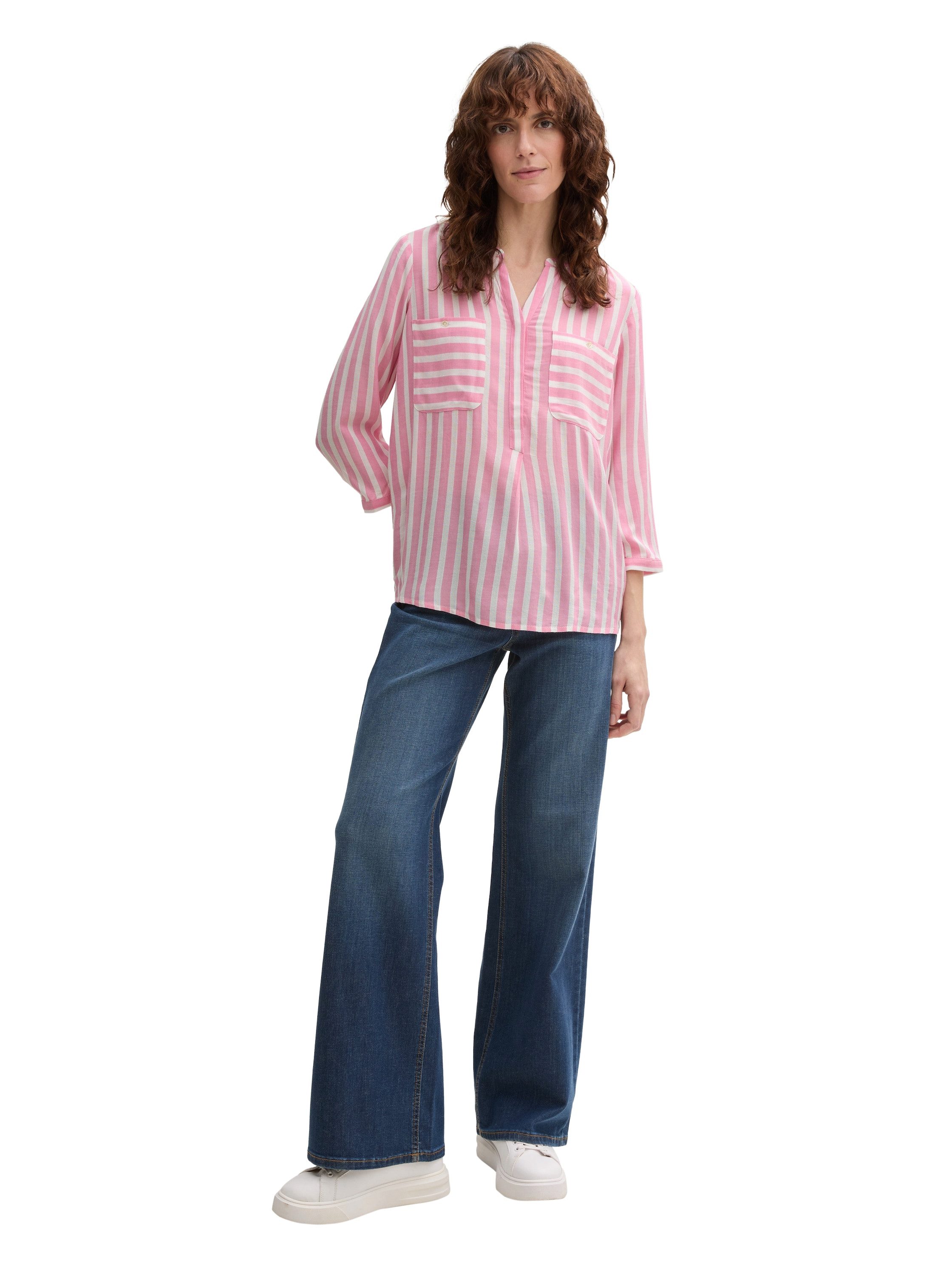 TOM TAILOR Klassische Bluse mit Taschen
