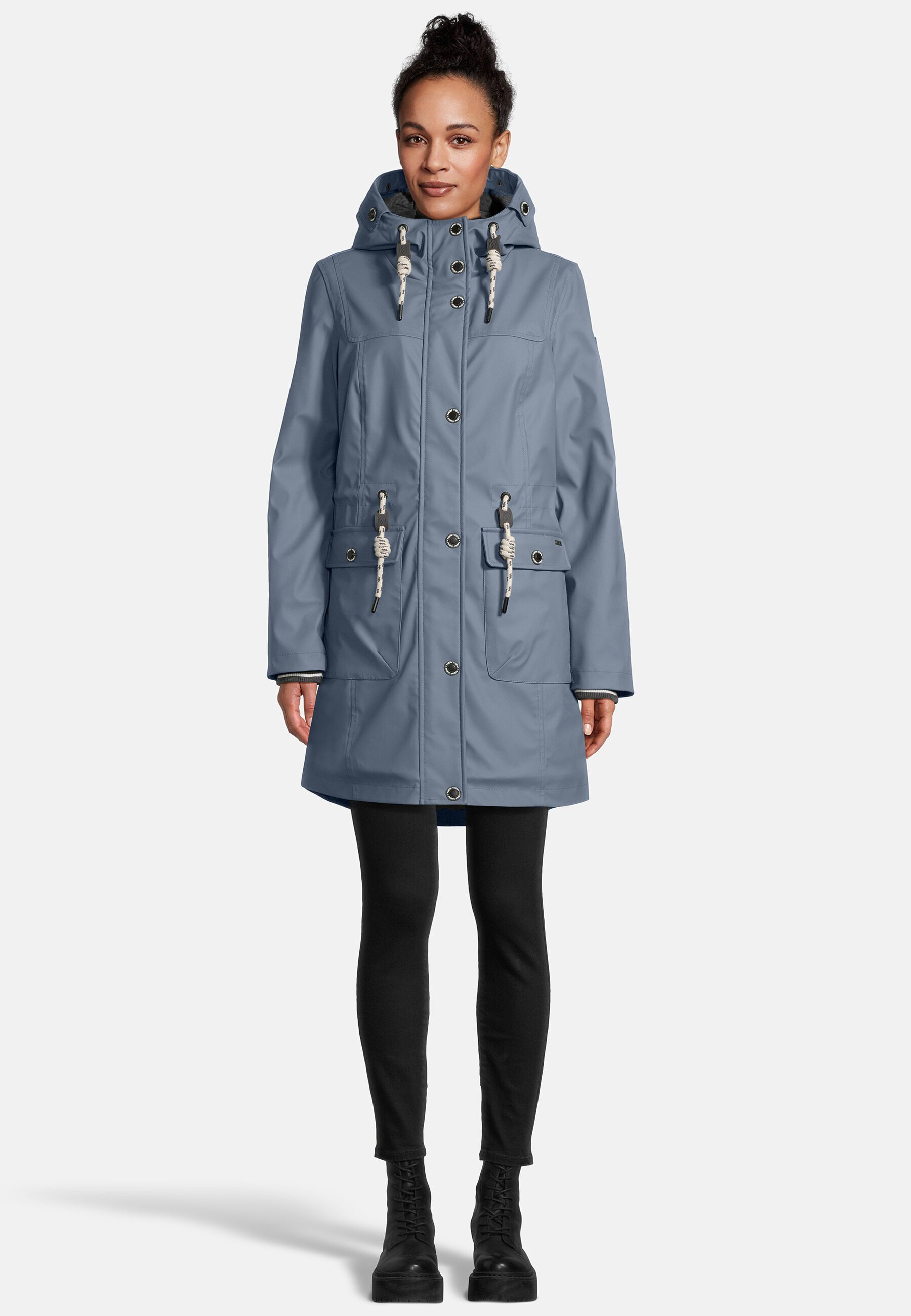 New View Regenjacke Lillie mit weitenregulierbarer Kapuze