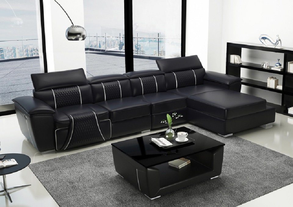 JVmoebel Ecksofa Eck Stoff Ecksofa L Form Sofa Couch Design Couch, Made in Europe