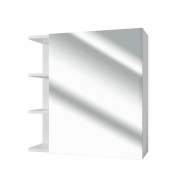 Vicco Badezimmerspiegelschrank Badspiegel Spiegelschrank 62 x 64 cm FYNN weiß