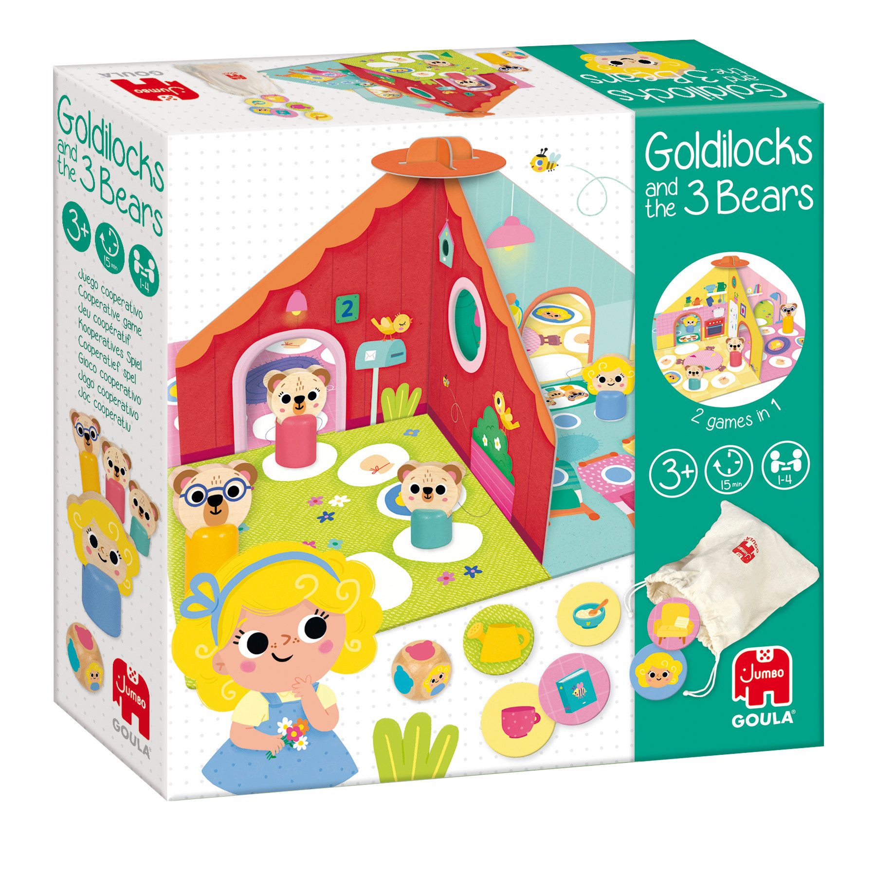 Goula Spiel GOULA - Goldlöckchen und die 3 Bären, Lernspiel