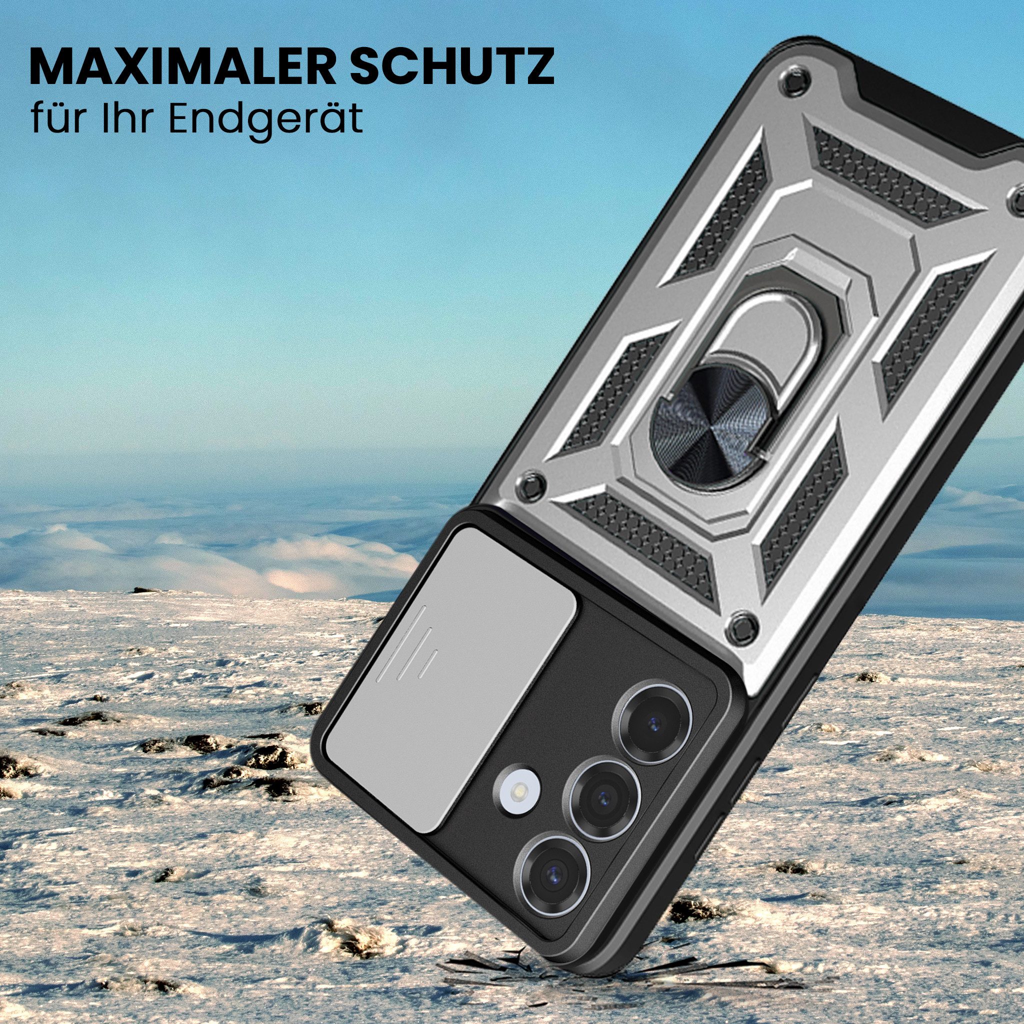 Tec-Expert Handyhülle Outdoor Cover Hülle für Samsung Galaxy S26, Premium Hülle mit Kameraschutz aus verstärktem Polycarbonat