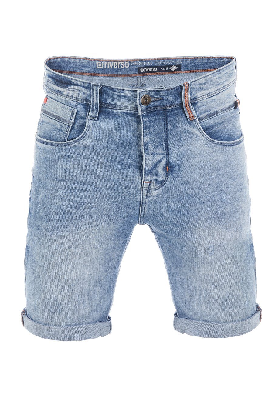 riverso Jeansshorts Herren Shorts RIVTom Regular Fit Bermudashorts mit Stretch