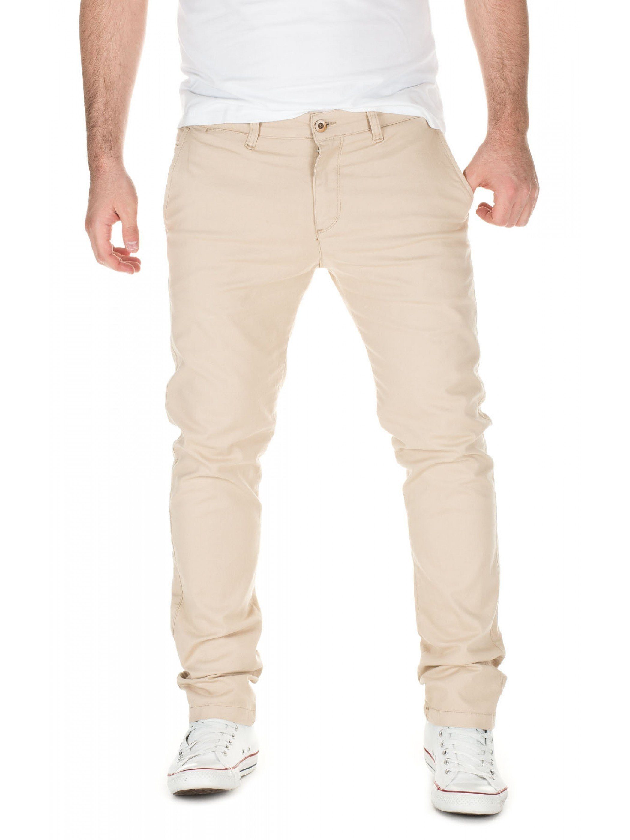 WOTEGA 14926) Herren Fit Chino Slim Natur (beige Chinohose Adriano Pants Chinohose