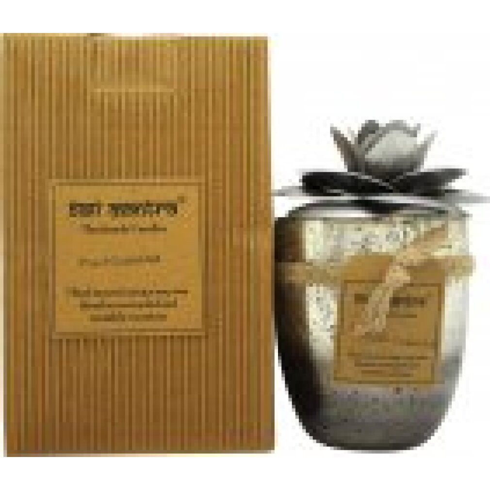 Mantra Duftkerze Bali Camellia Glass Silver Candle 500g - Peach Grapefruit