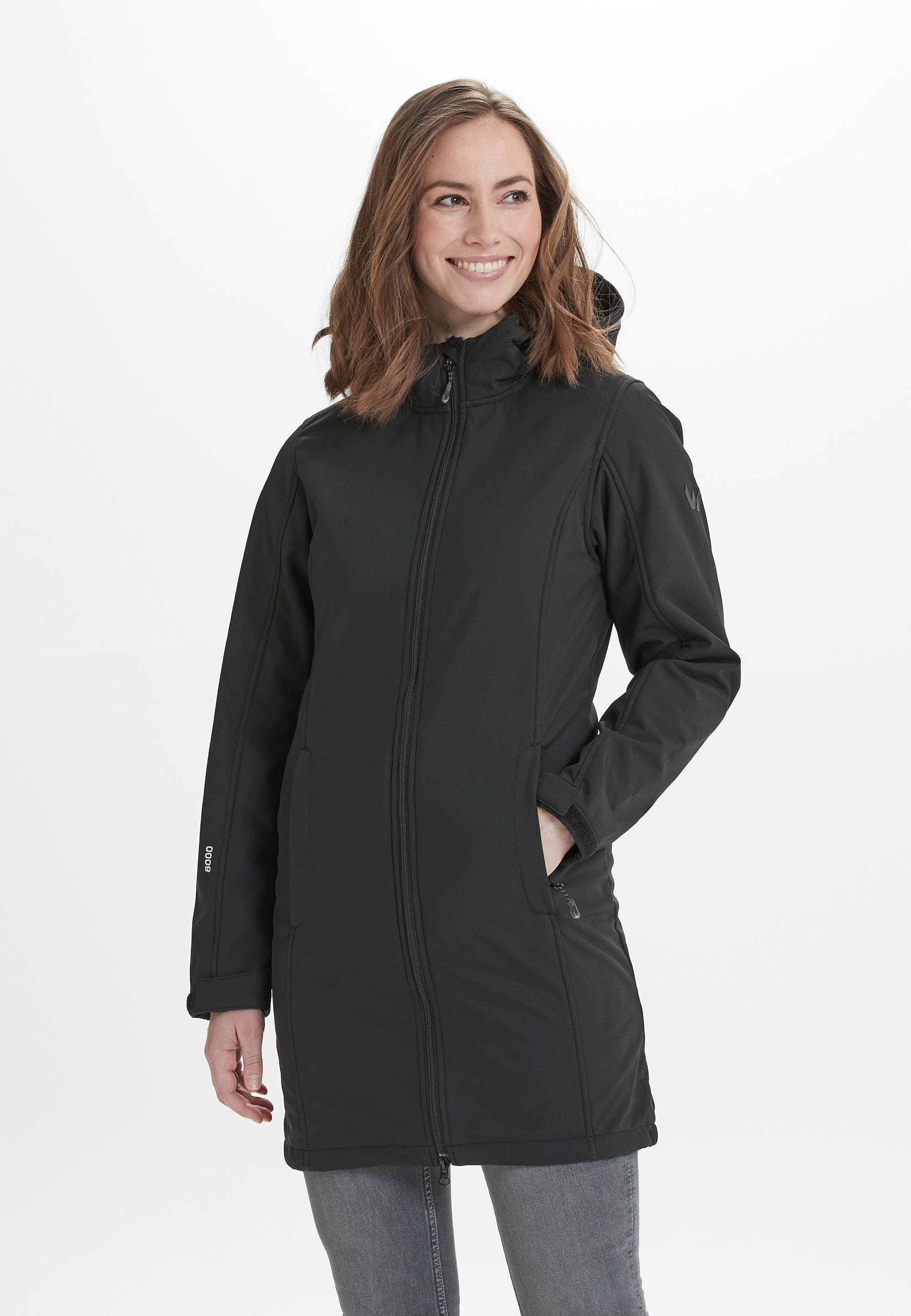 WHISTLER Softshelljacke Wassersäule 8.000 schwarz mm ZADIE mit