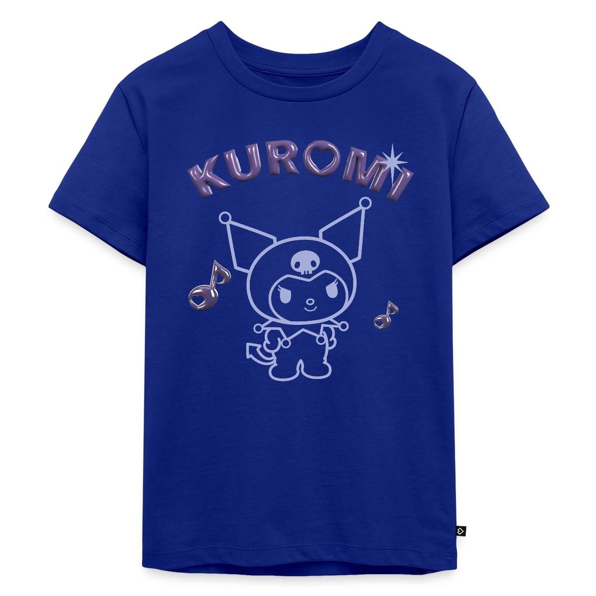T-Shirt Kuromi Outline Mit Chrome Schriftzug Kinder Premium T-Shirt