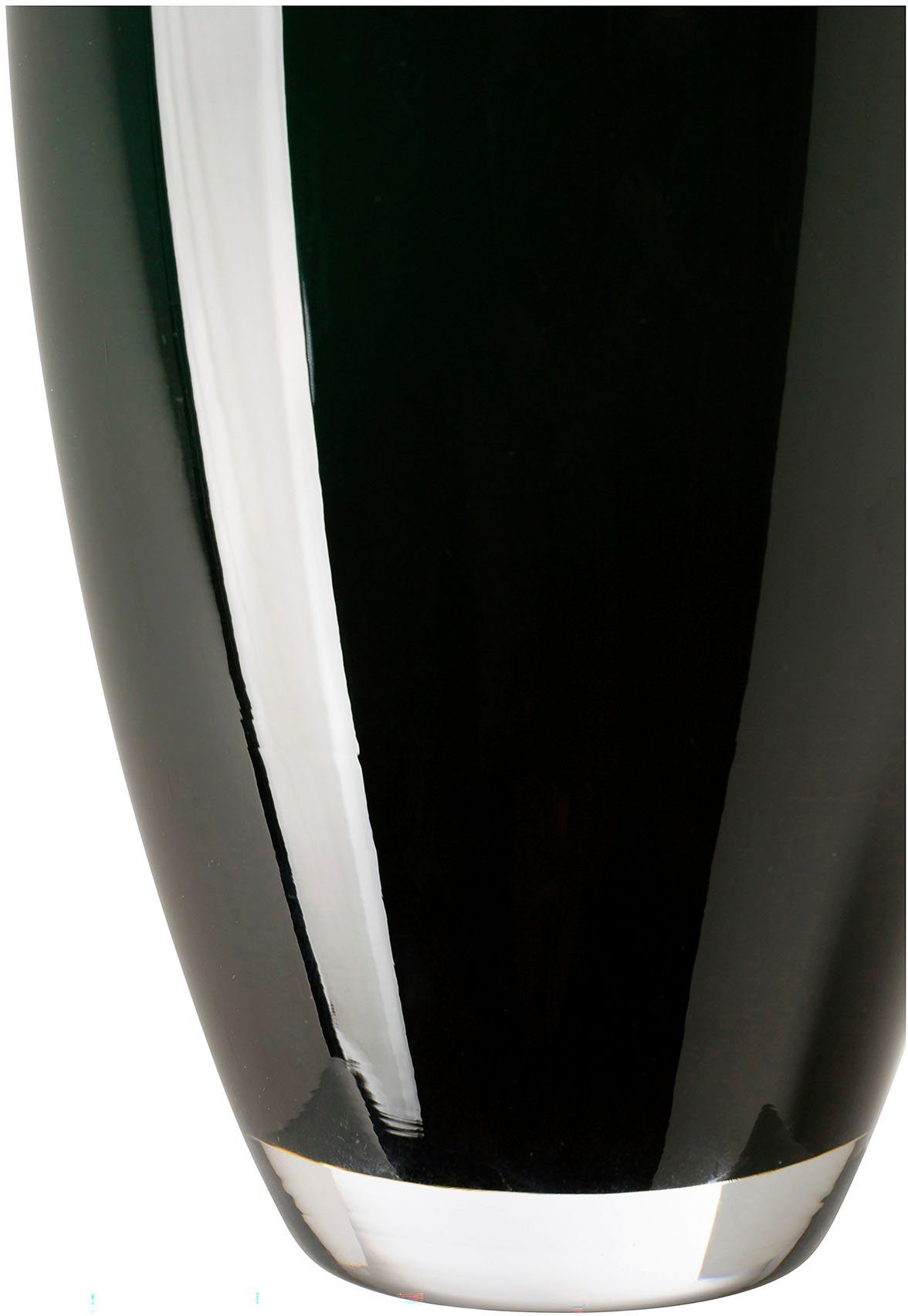 ca. mundgeblasen, Höhe Glas, aus (1 St), Fink durchgefärbt AFRICA cm 28 Tischvase