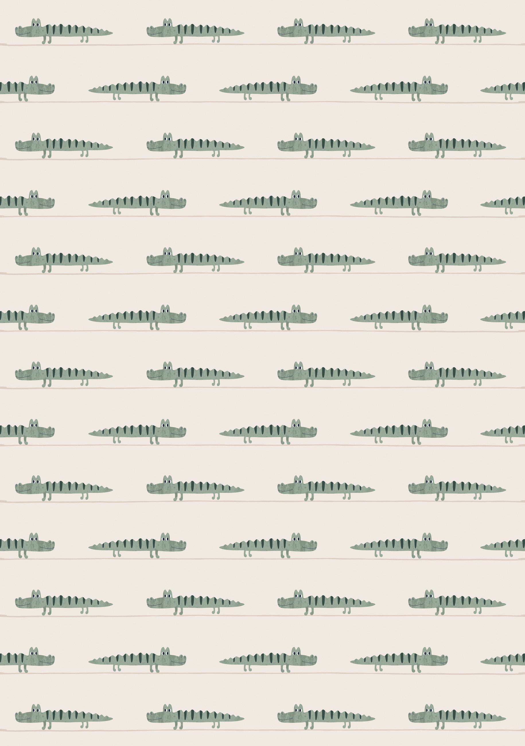 Fototapete Mr Croco in Grün, Roomblush - RB430