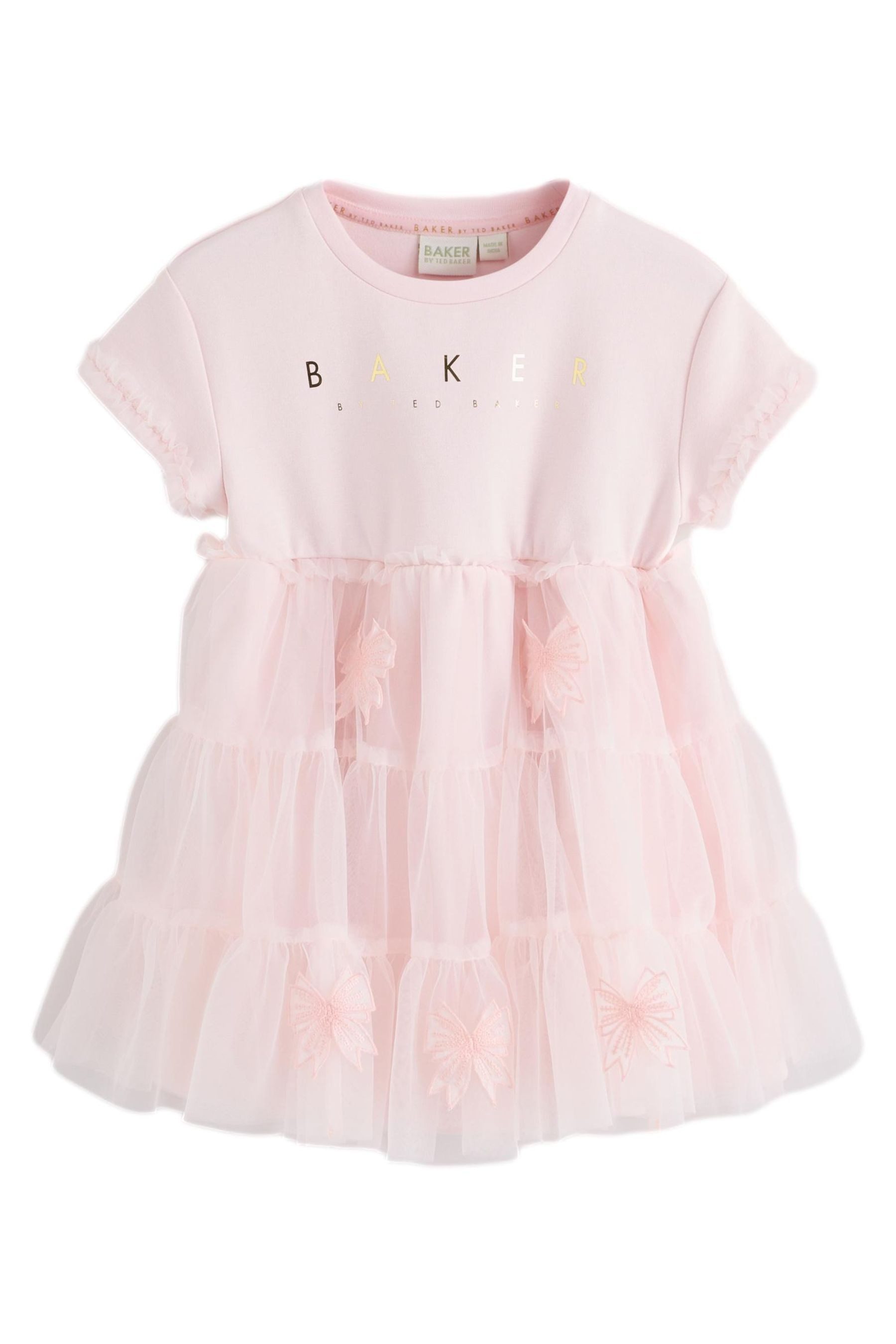 Meshkleid Baker by Ted Baker Kleid mit Mesh und 3D-Schleife