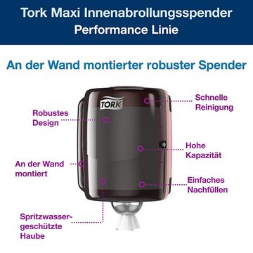 TORK Papiertuchspender TORK Putztuchspender Performance W2 653008 Kunststoff - Schwarz, Rot