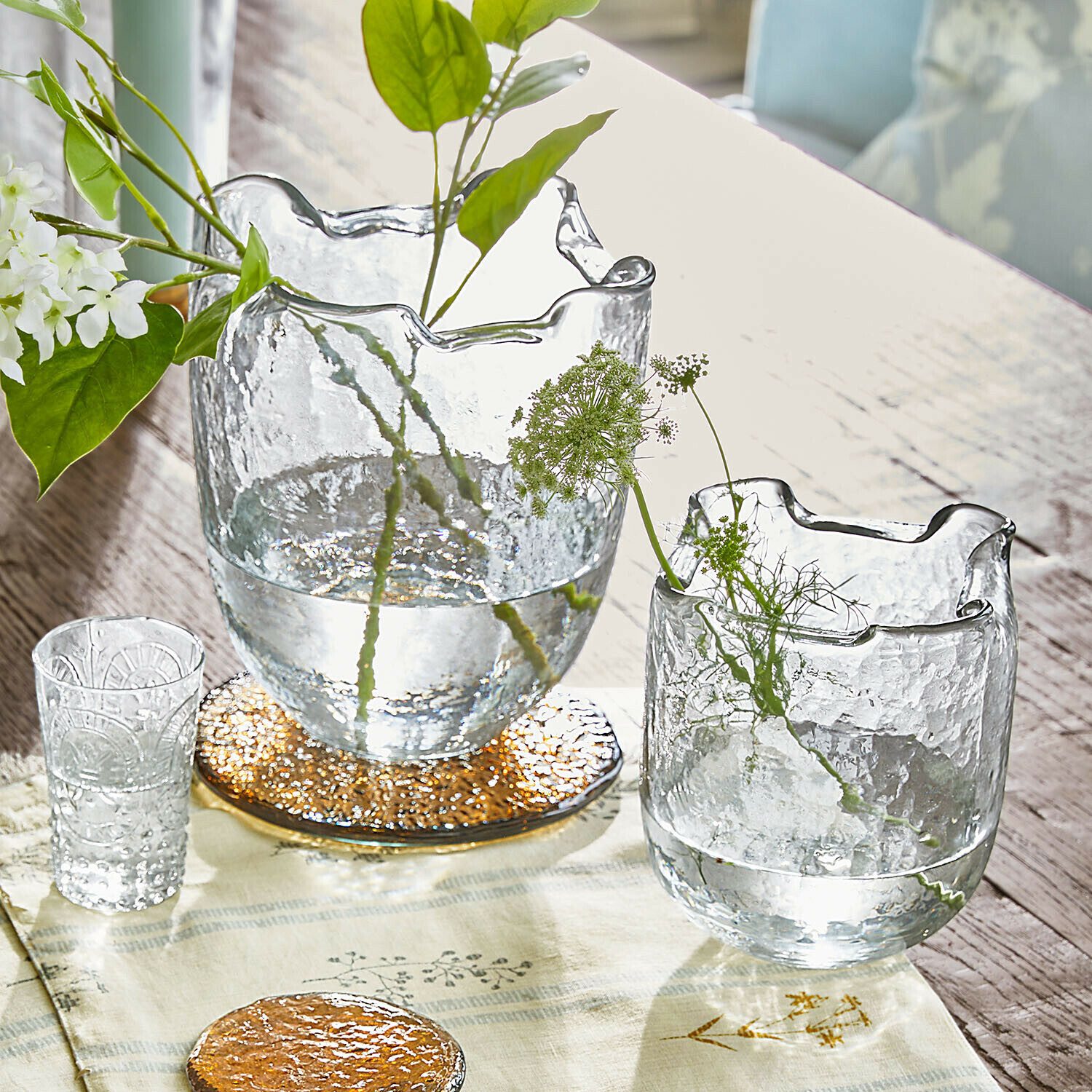 Mirabeau Tischvase Vase 2er Set Felucia klar