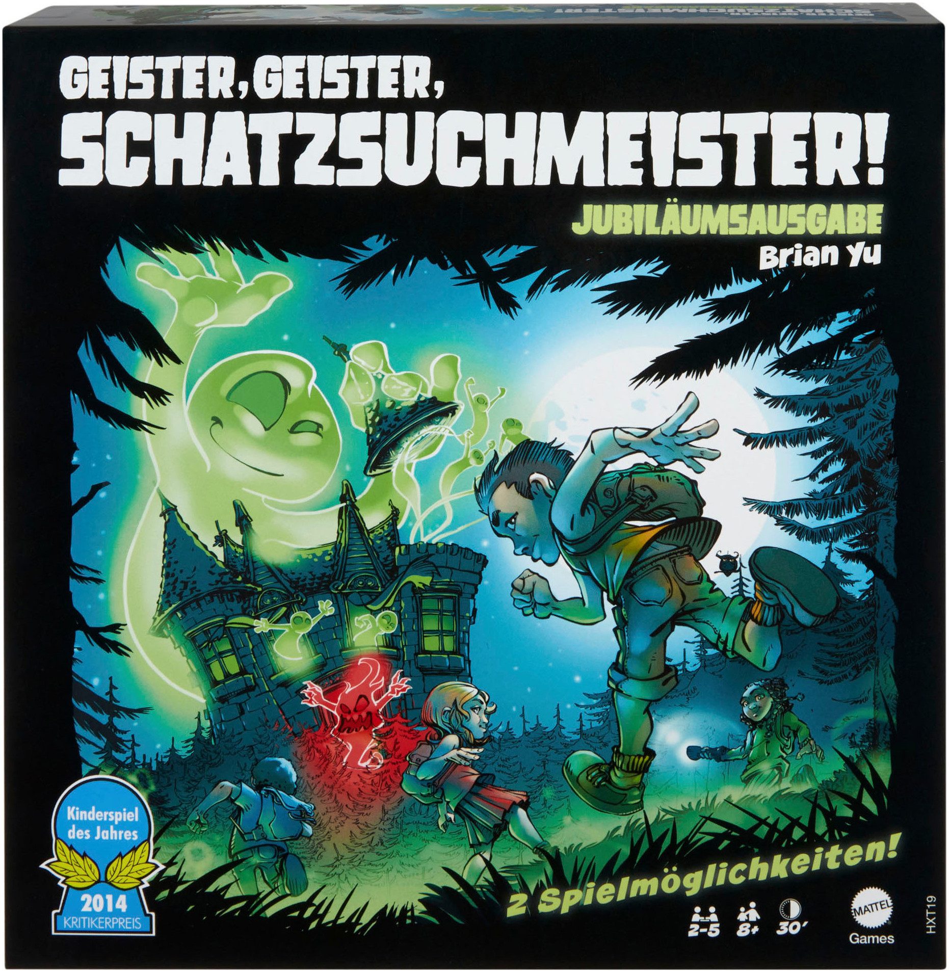 Mattel games Spiel Geister, Geister, Schatzsuchmeister, Familienspiel, Jubiläumsausgabe