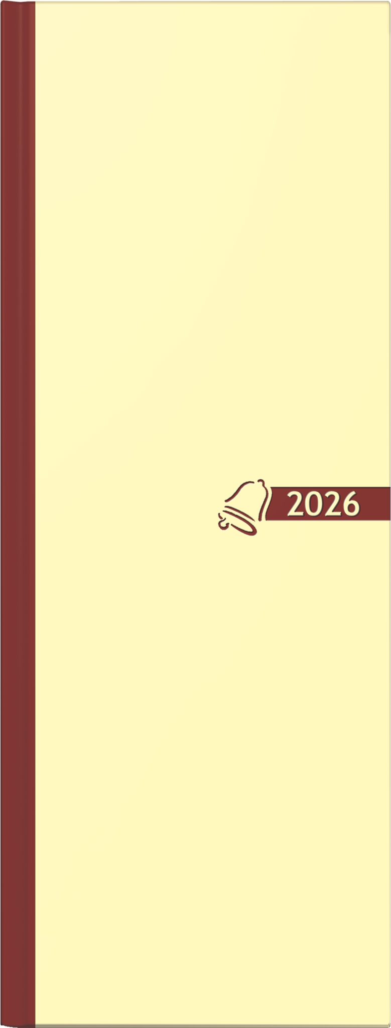 GLOCKEN Tischkalender 2026 Glocken Tagebuch 11x29,7cm 1S/1T 384S