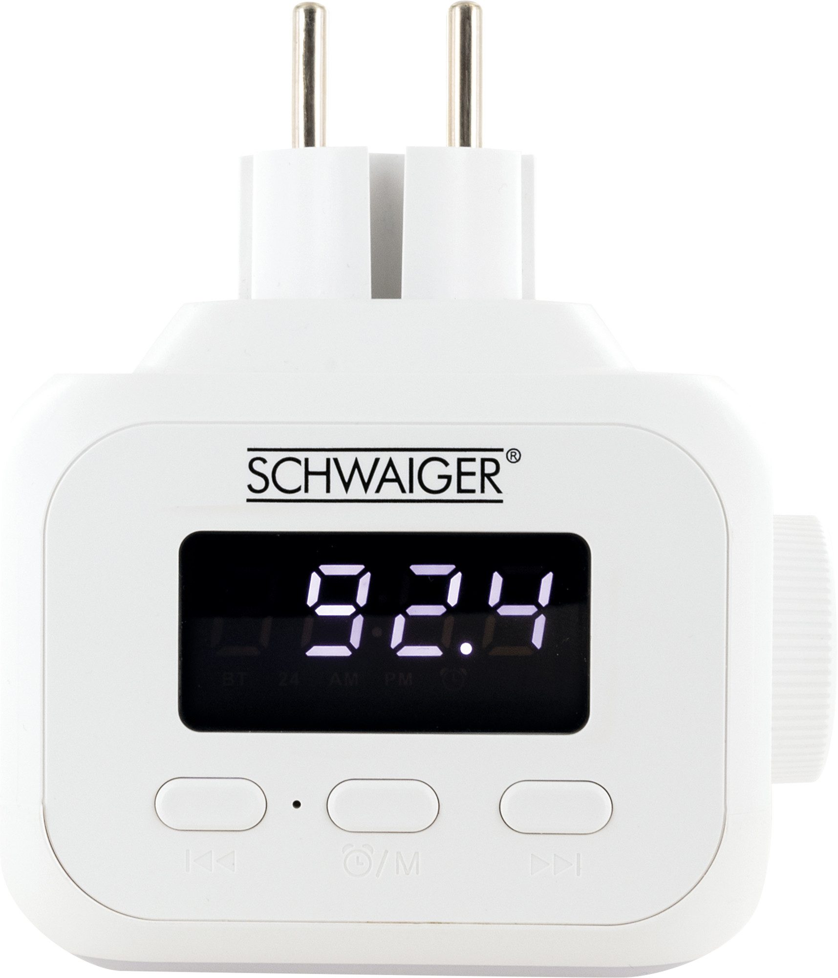 Schwaiger RAFM0100 Steckdosen-Radio (FM, AM, 3 W, IP20, Nachtlicht, Weckerfunktion, Bewegungsmelder) – Bild 5 von 5