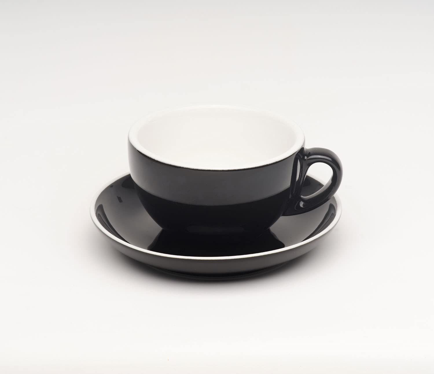 Gastro Spirit Cappuccinotasse 12-teiliges XL Cappuccino-Tassen Set 280 ml, weiß, Porzellan, 12-teiliges Set, 200 ml